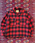 1960s Paragon 100% wool red flannel