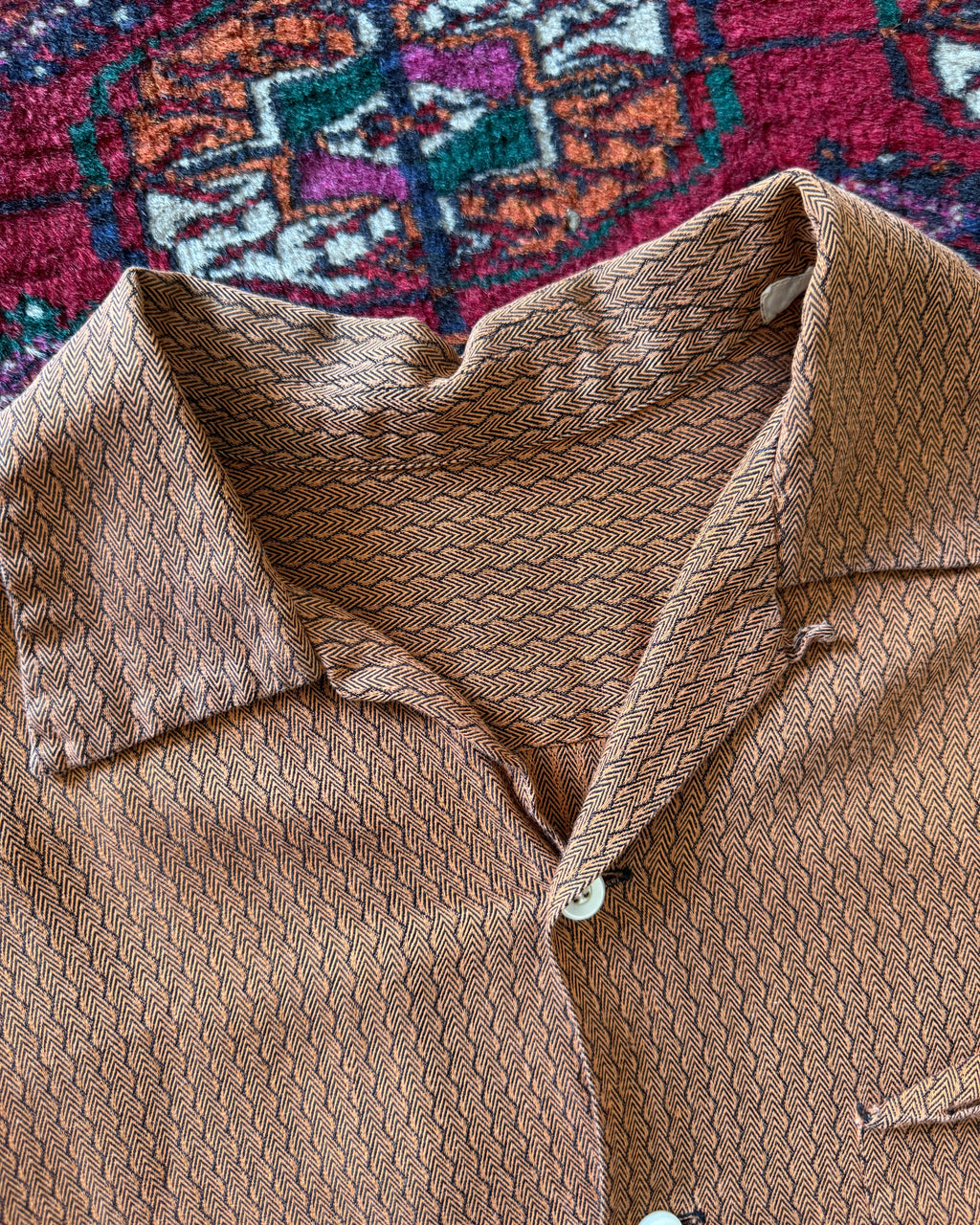 1950s textured gab shirt