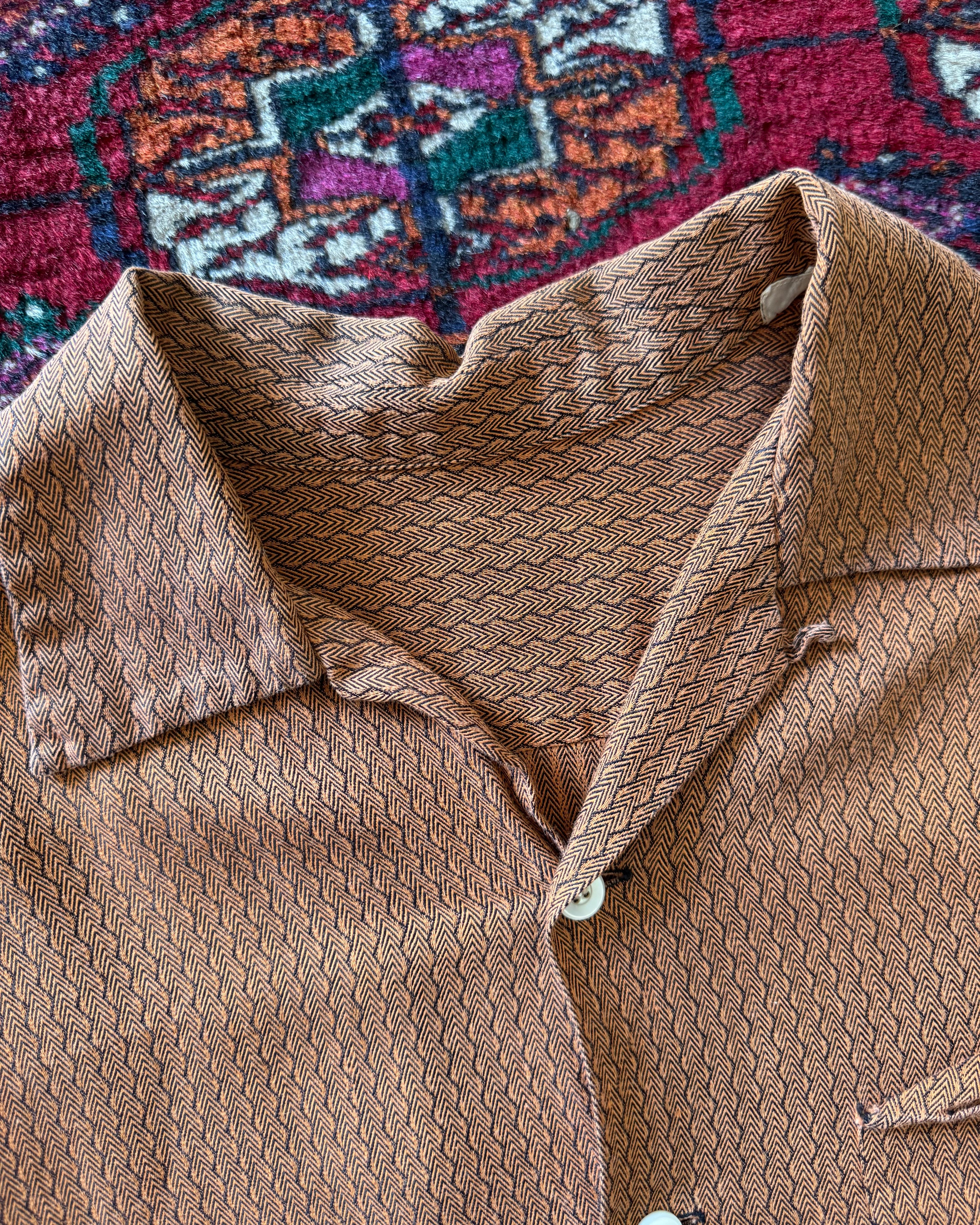 1950s textured gab shirt