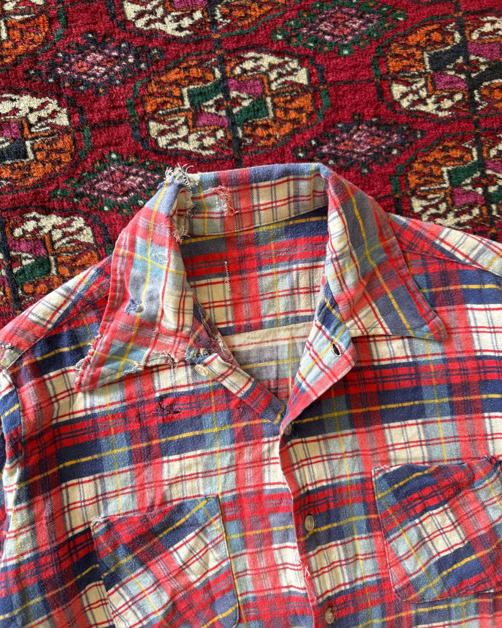 1960s farmhouse repaired flannel
