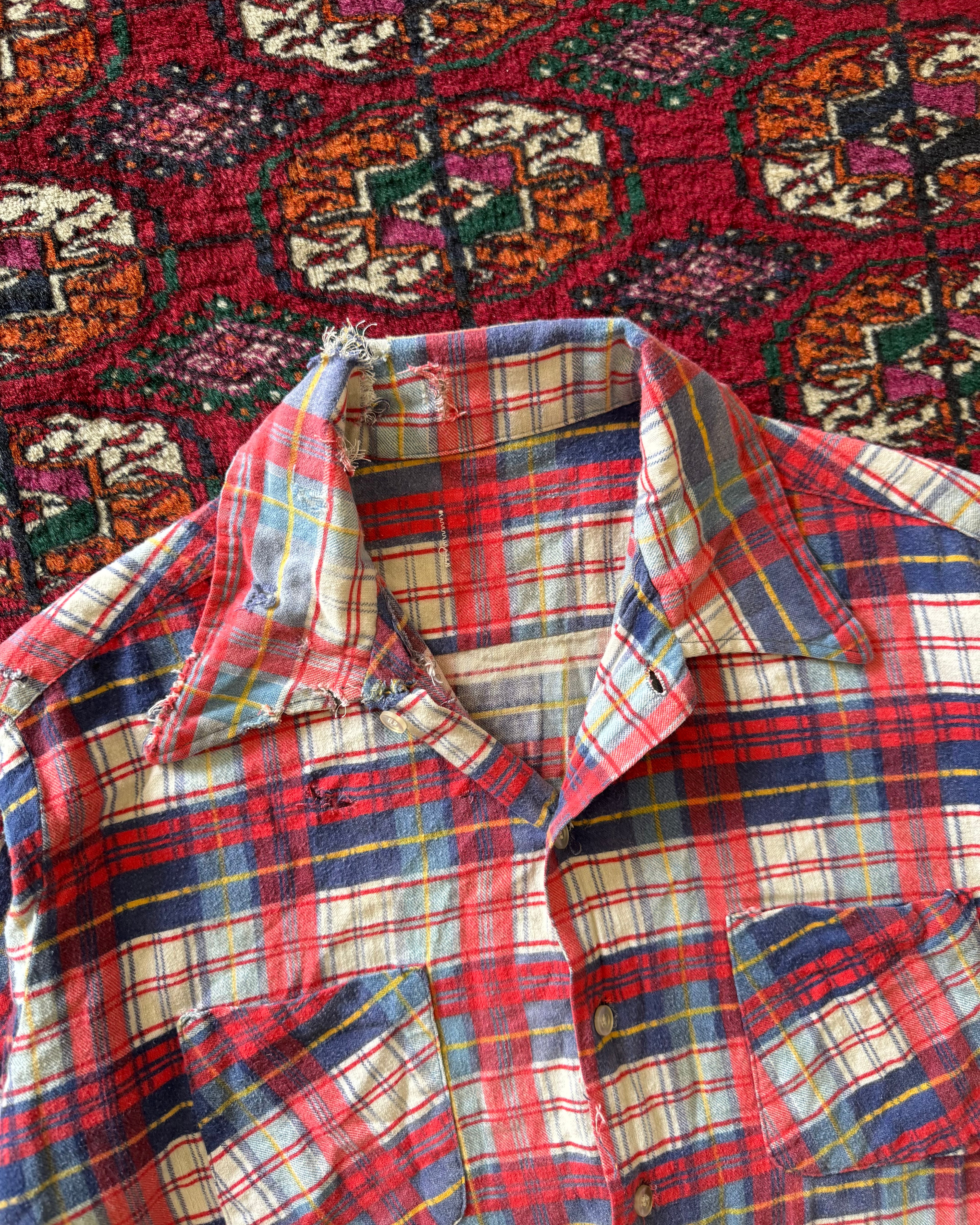 1960s farmhouse repaired flannel