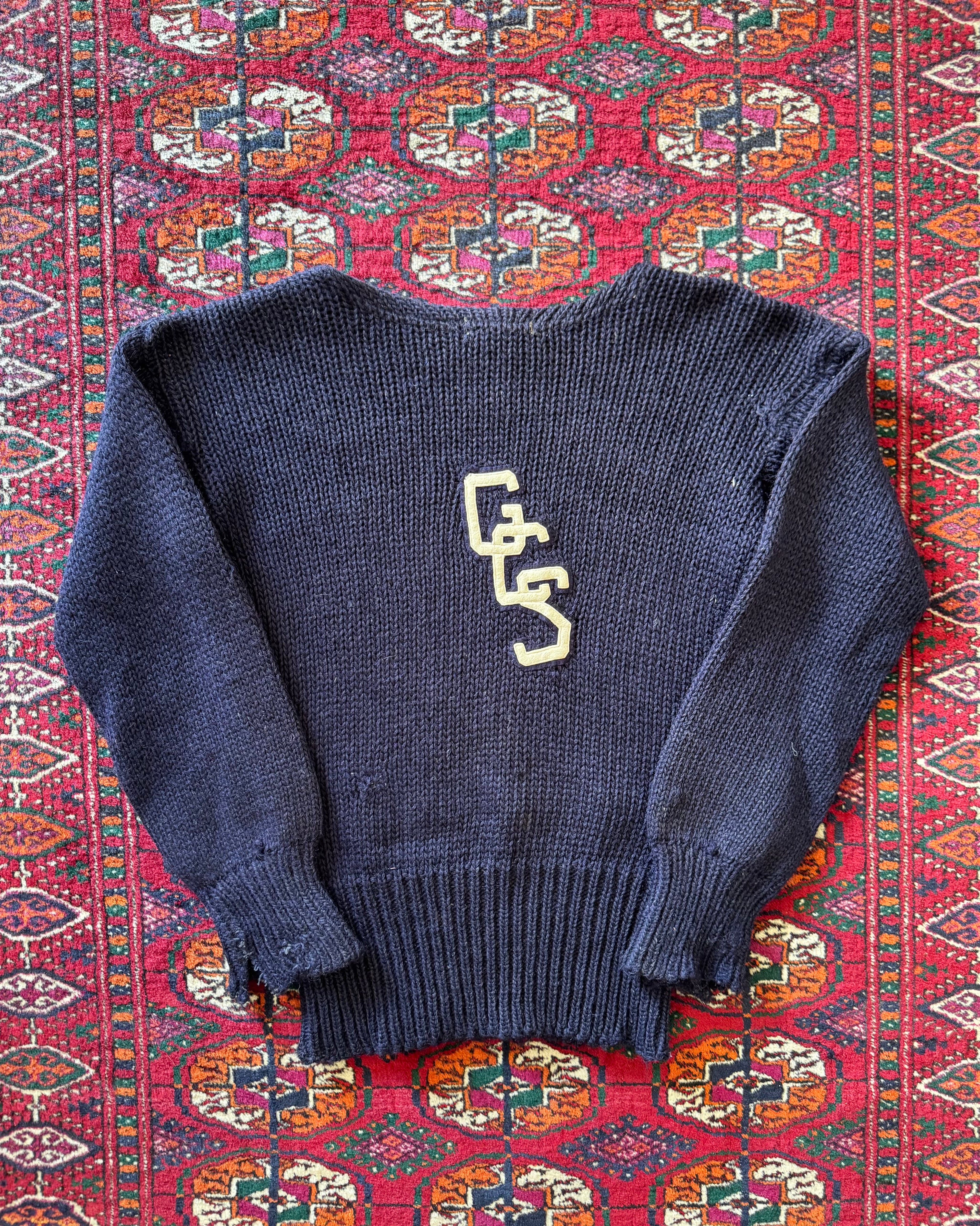 1930s GCS wool varsity sweater