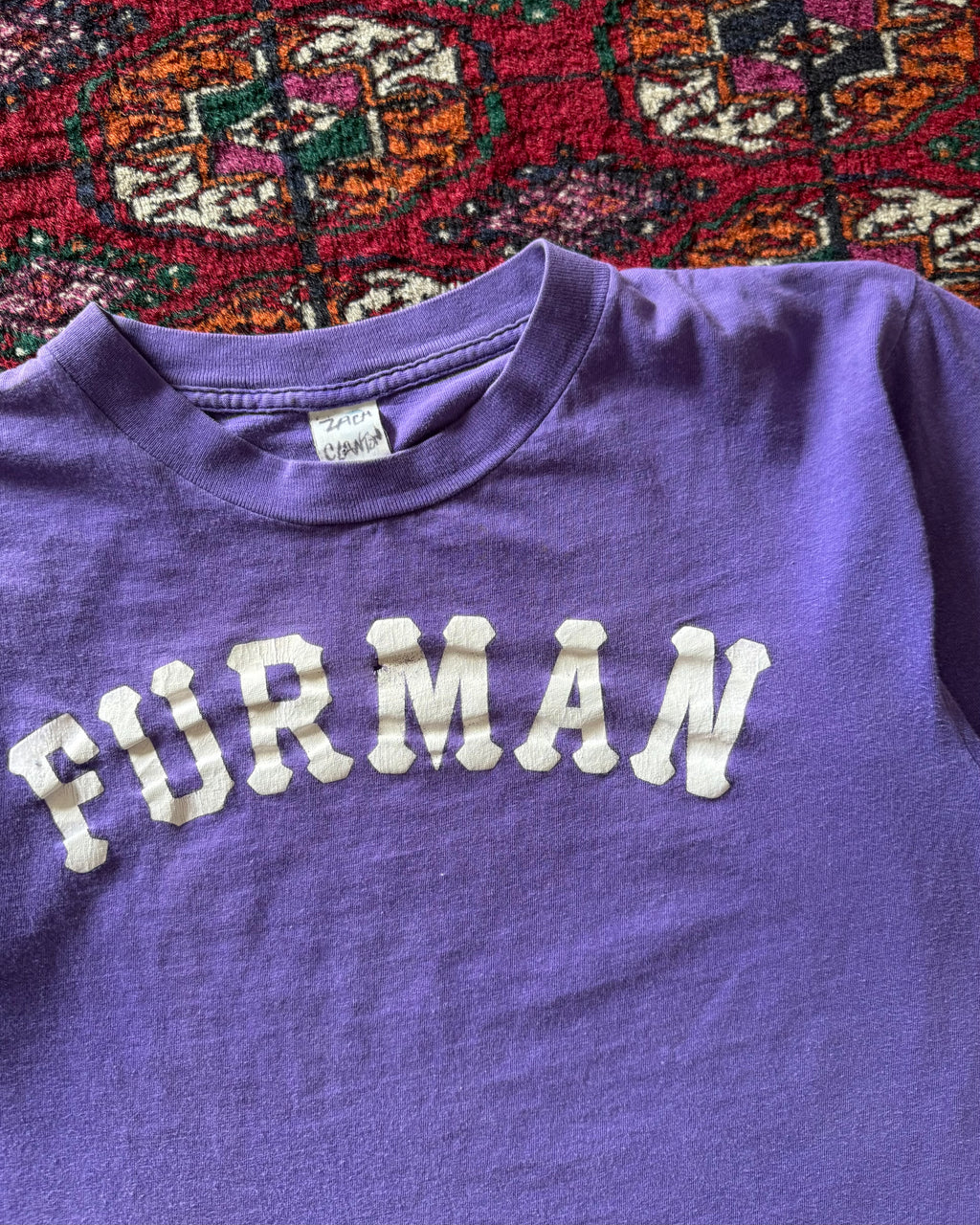 1970s/80s Furman purple faded tee