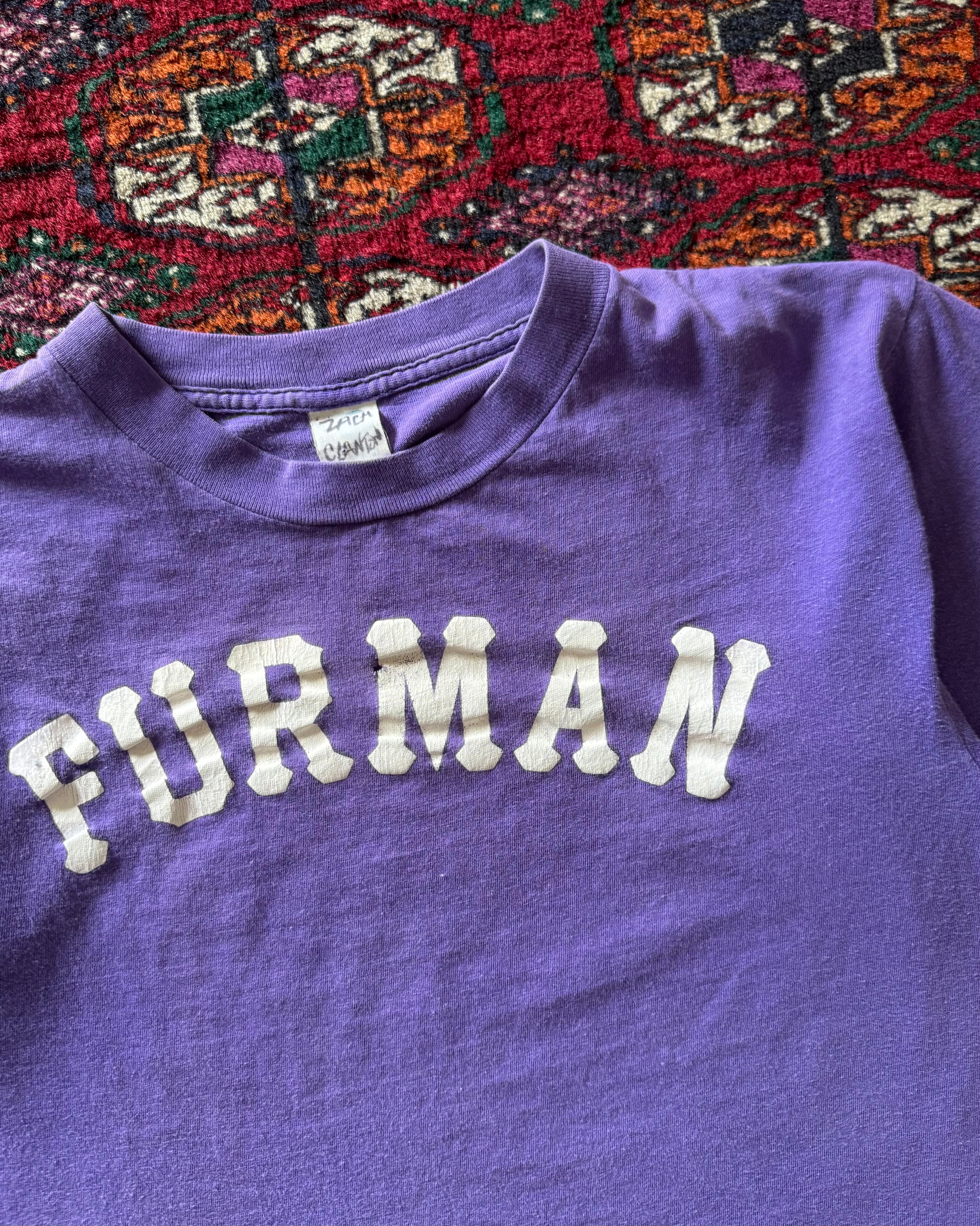 1970s/80s Furman purple faded tee