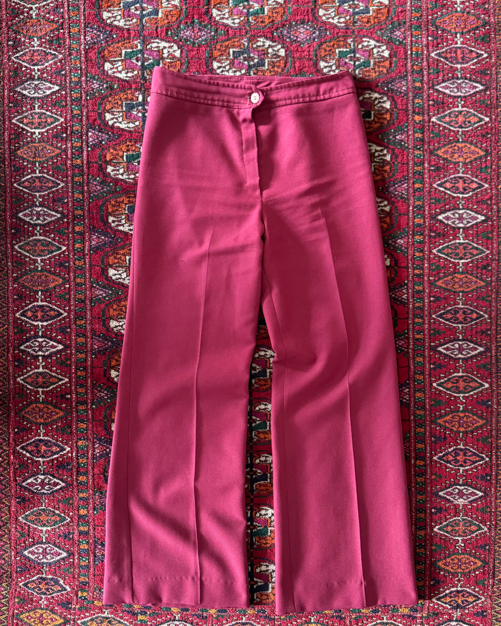 Vintage 1970s women’s burgundy, casual flares