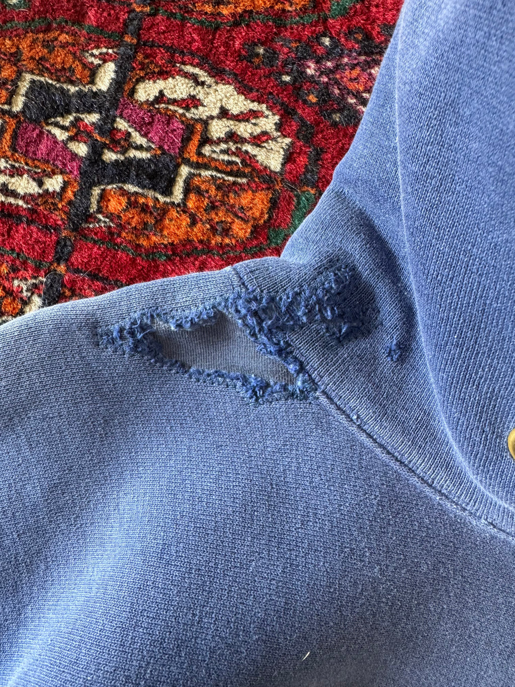 Vintage 1970s champion cross country reverse weave, red tag (repaired)￼