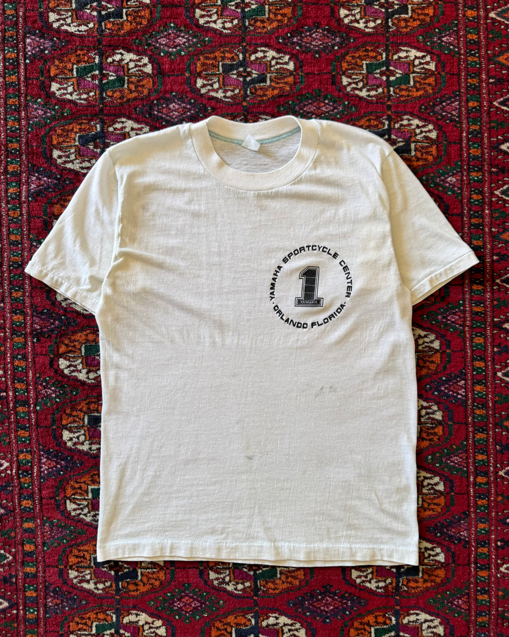 1970s/80s Yamaha sports cycle faded distressed T-shirt