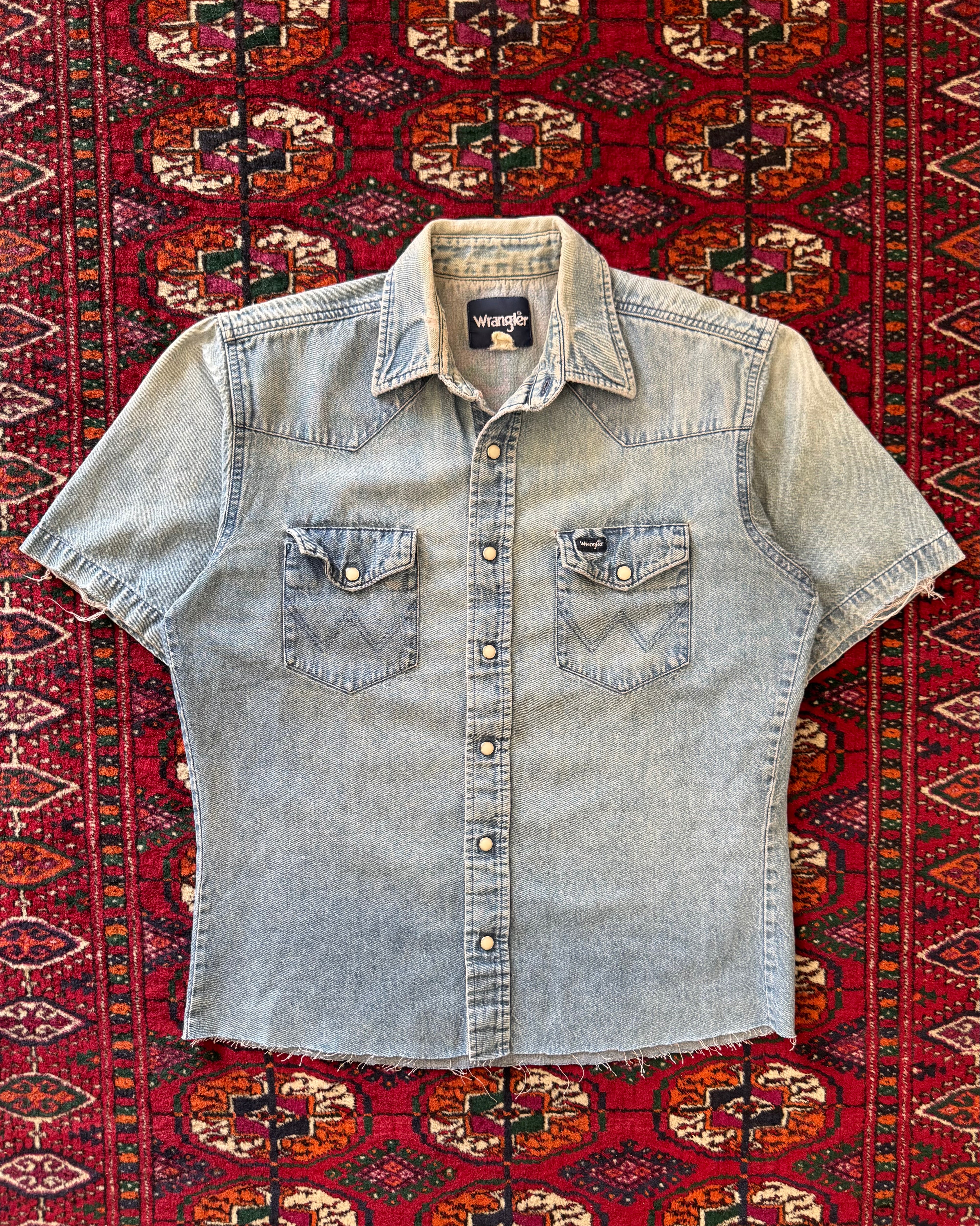 1980s wrangler pearl snap