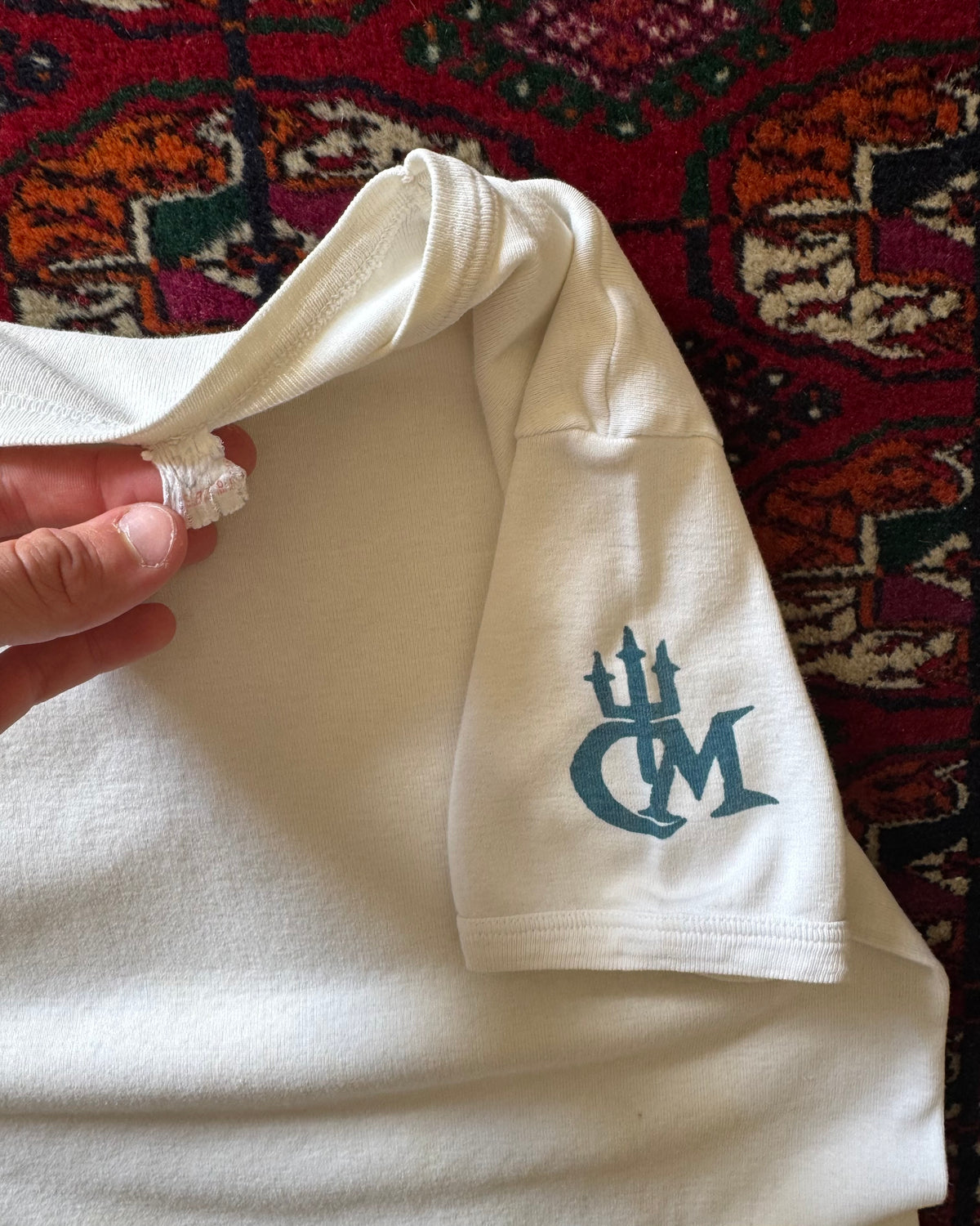 1960s white cuffed tee