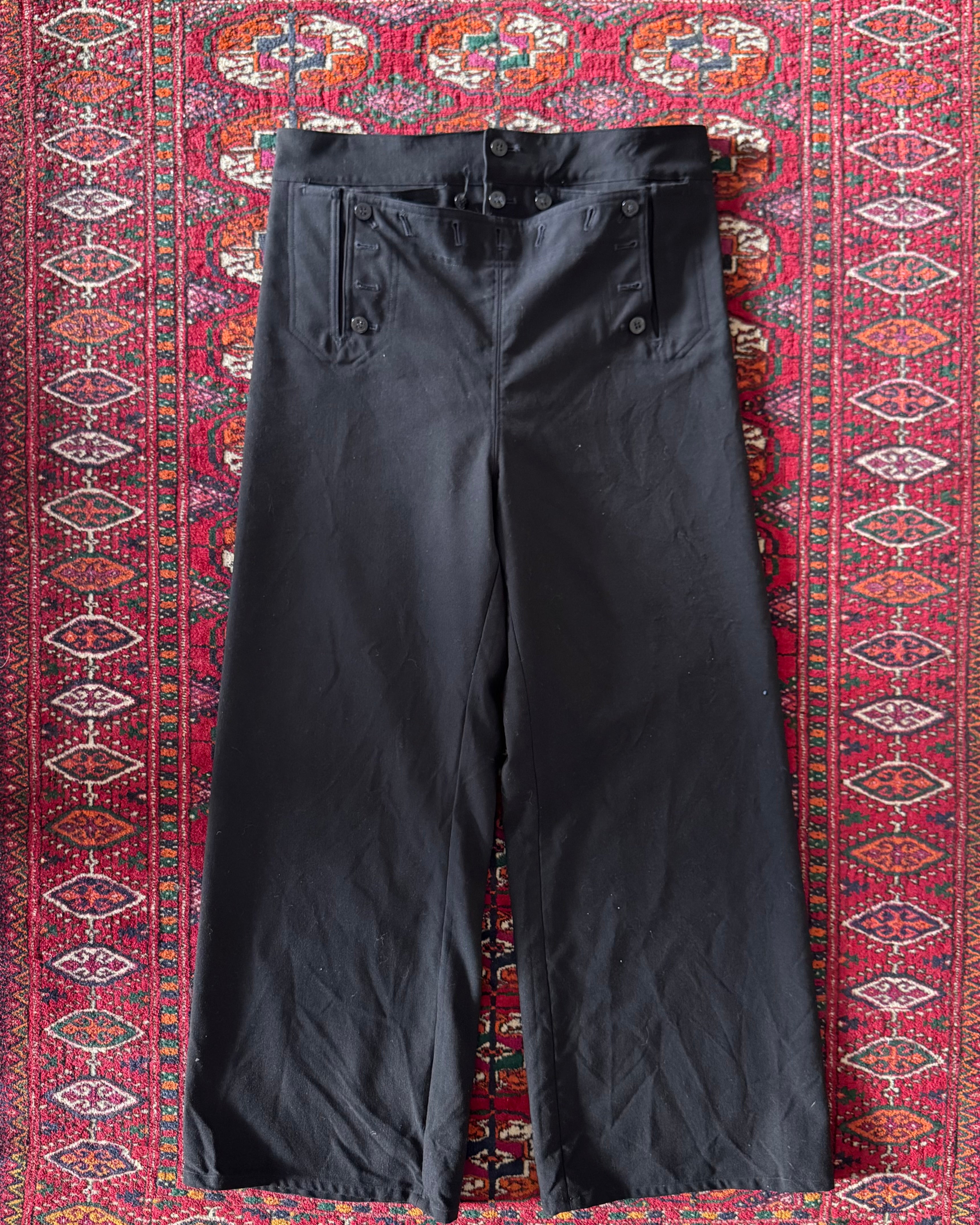 Vintage 1970s/80s naval wool deck flares