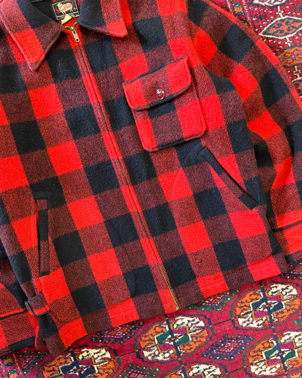 1950s/60s Woolrich Buffalo plaid hunting jacket