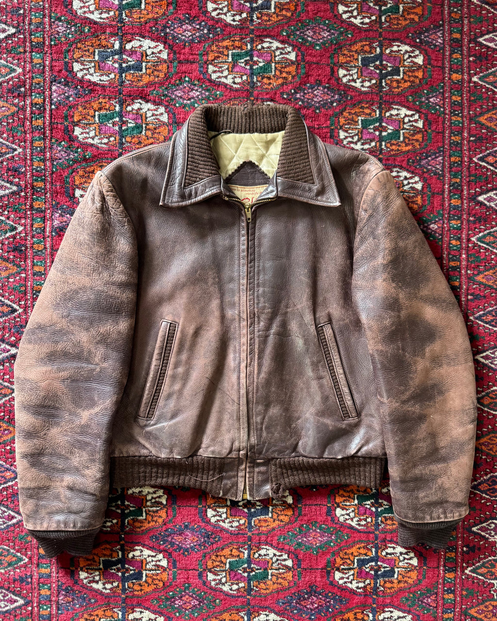 1950s Mr Chips steerhide leather jacket