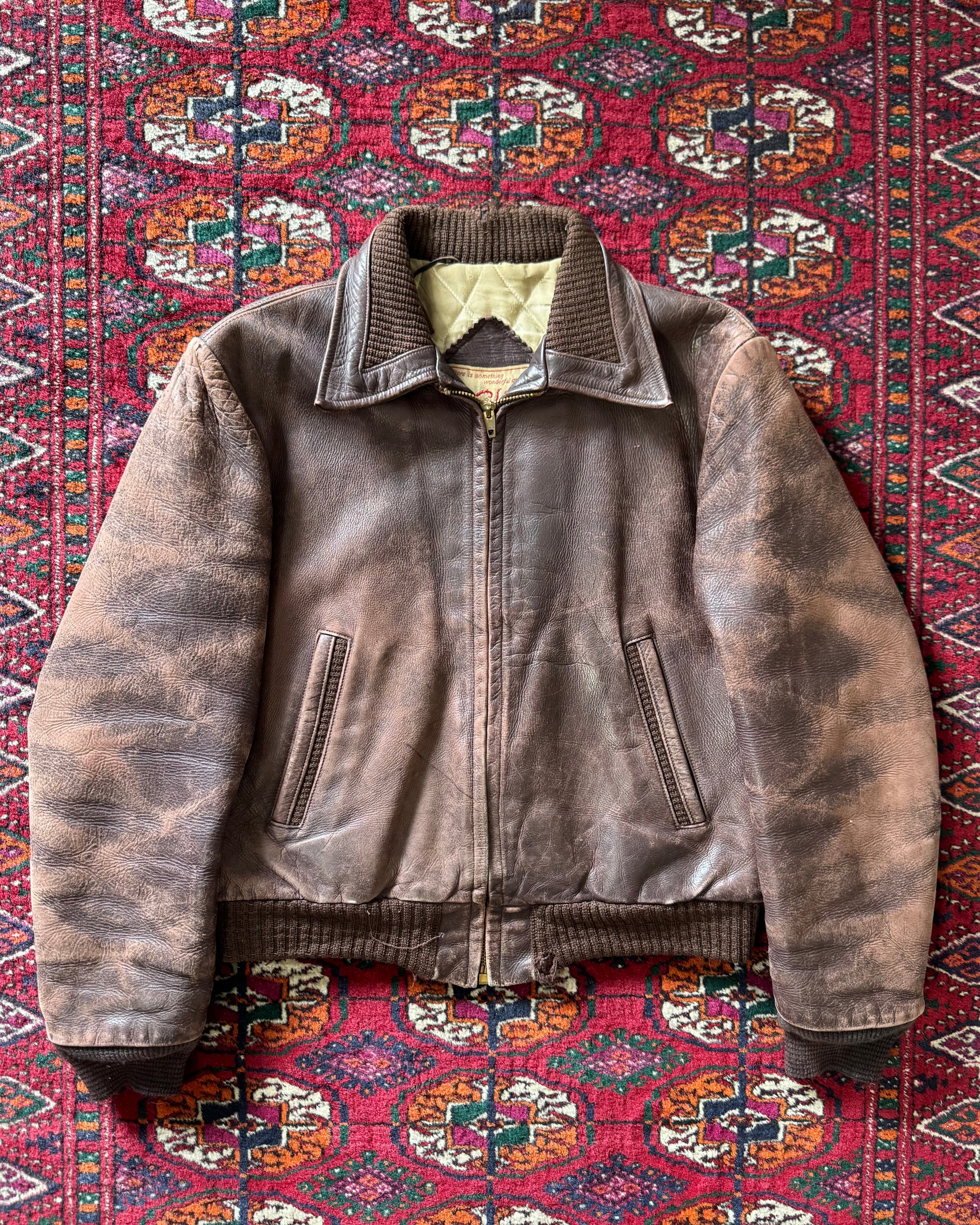 1950s Mr Chips steerhide leather jacket