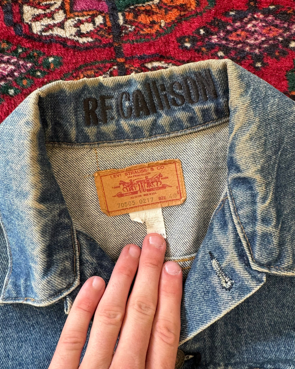 1980s Levi’s type 3 souvenir patched jacket