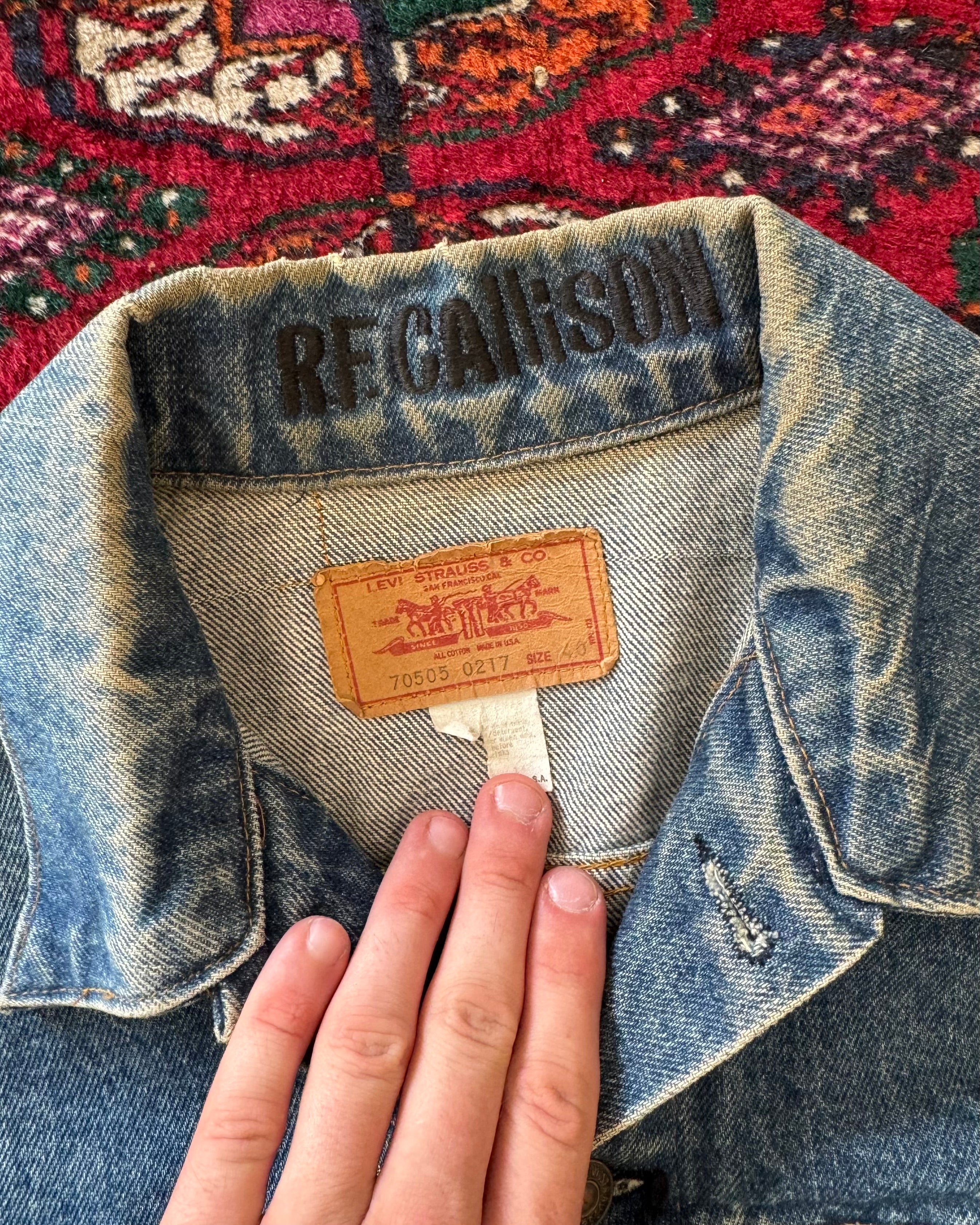 1980s Levi’s type 3 souvenir patched jacket