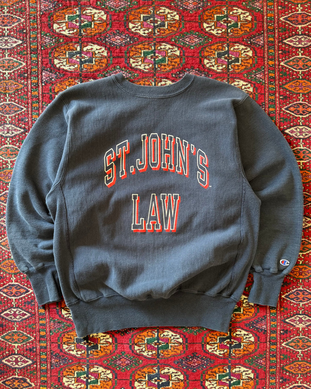 1990s St. John’s Law Navy reverse weave
