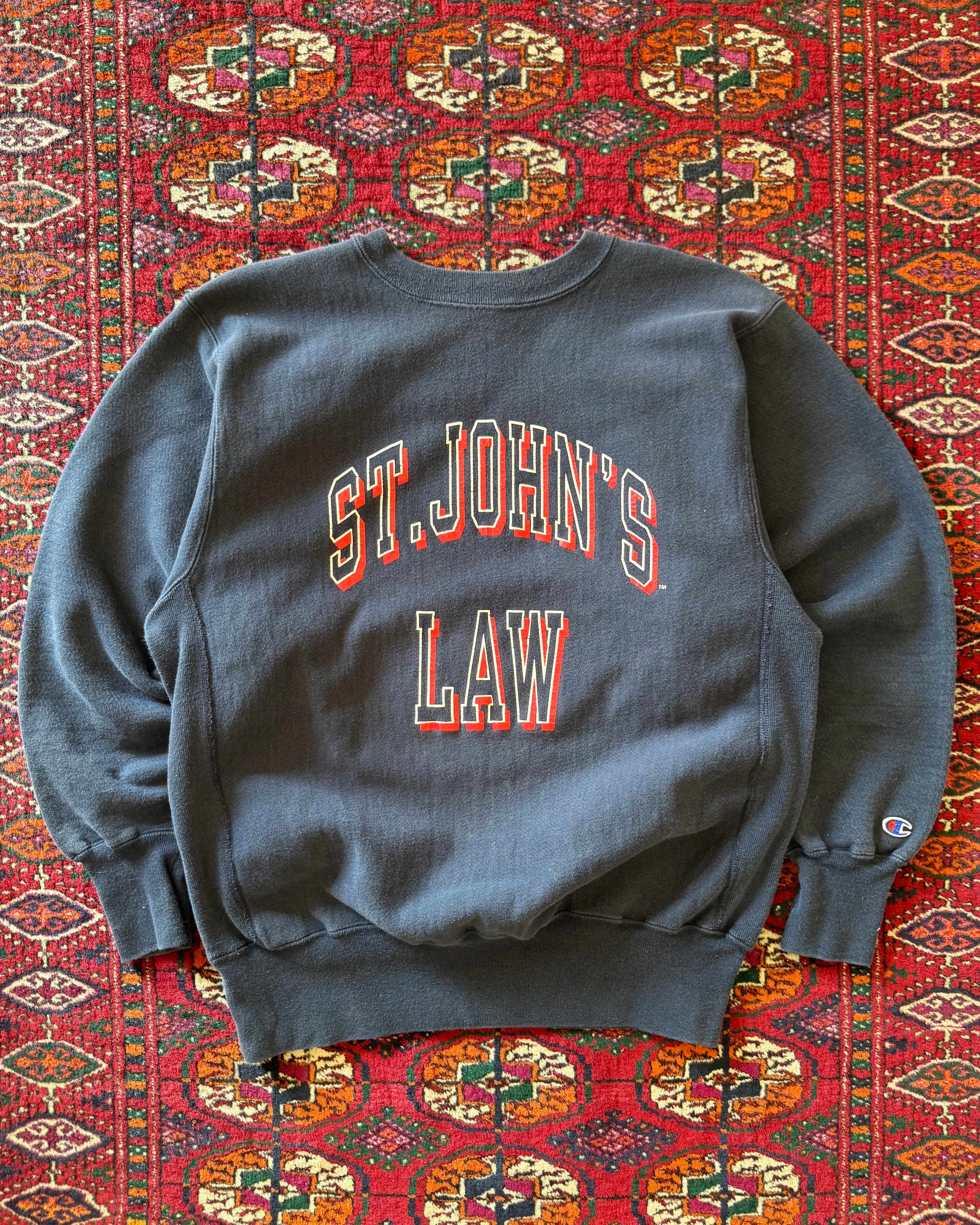 1990s St. John’s Law Navy reverse weave