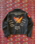1981 USMC New York souvenir wool zip up jacket ￼