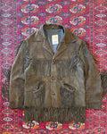 Vintage 1960s Kurland fringe suede leather jacket ￼