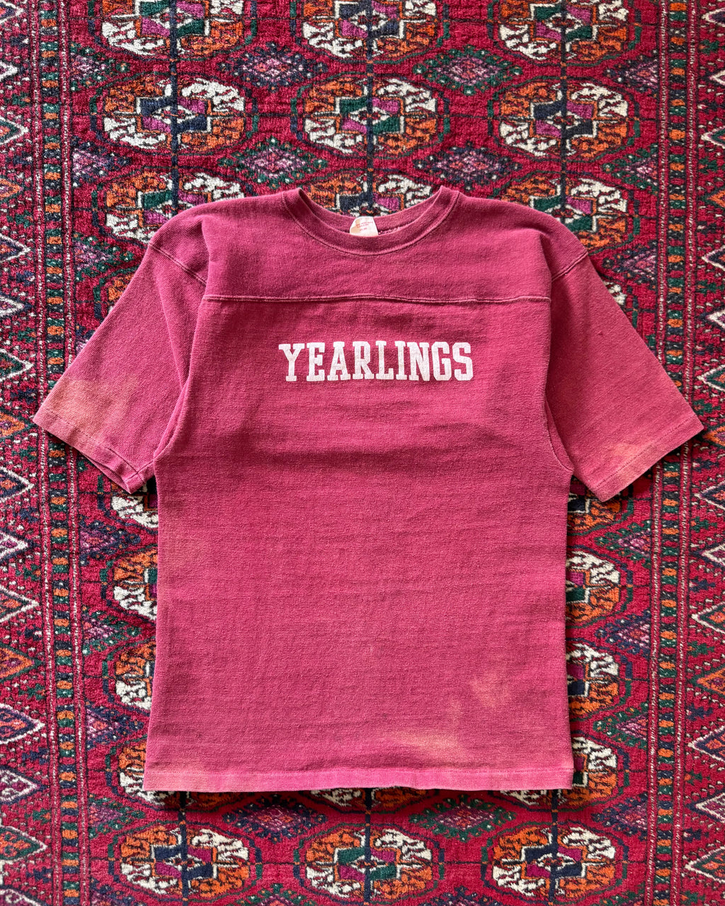 1960s Yearlings faded cotton jersey
