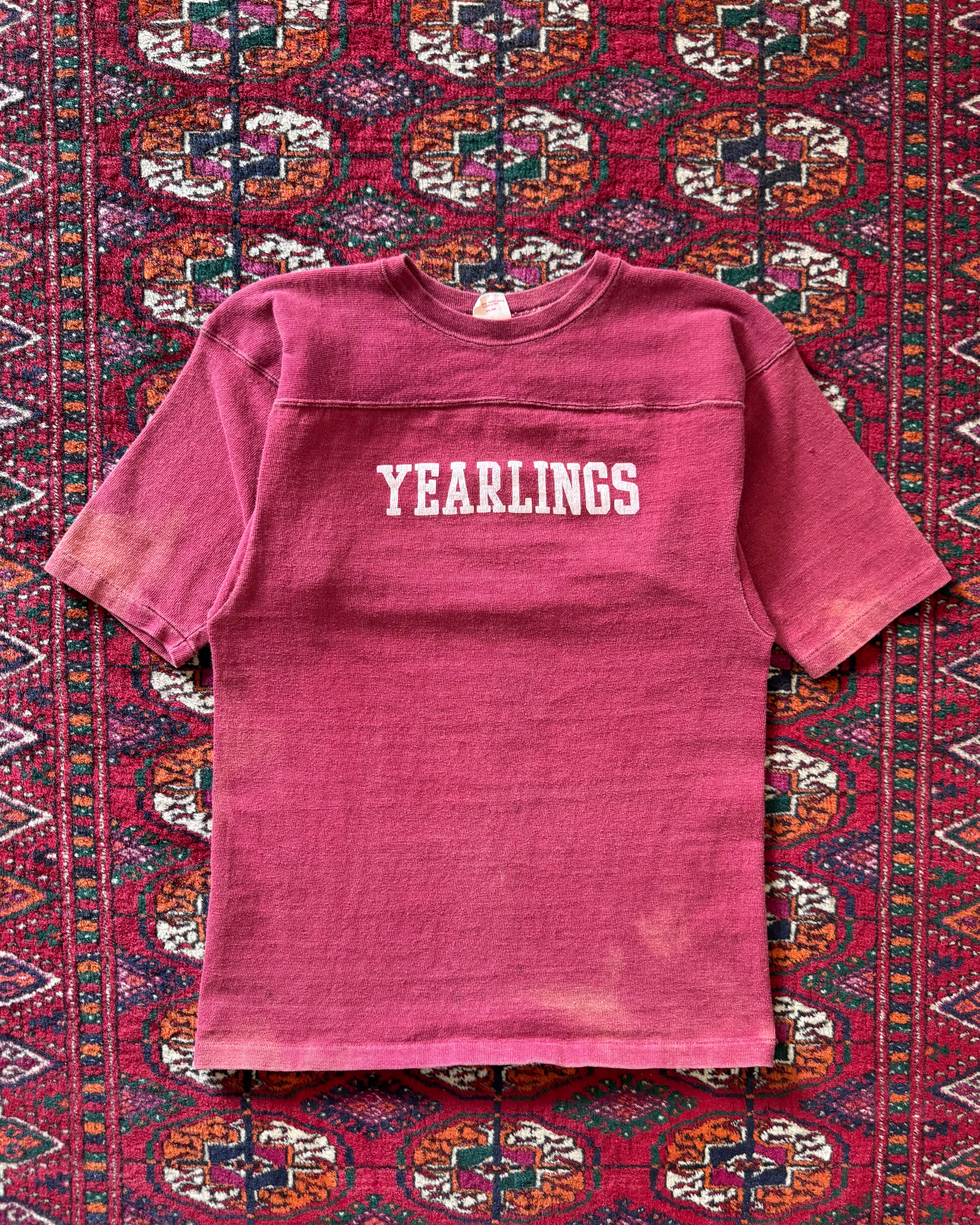 1960s Yearlings faded cotton jersey