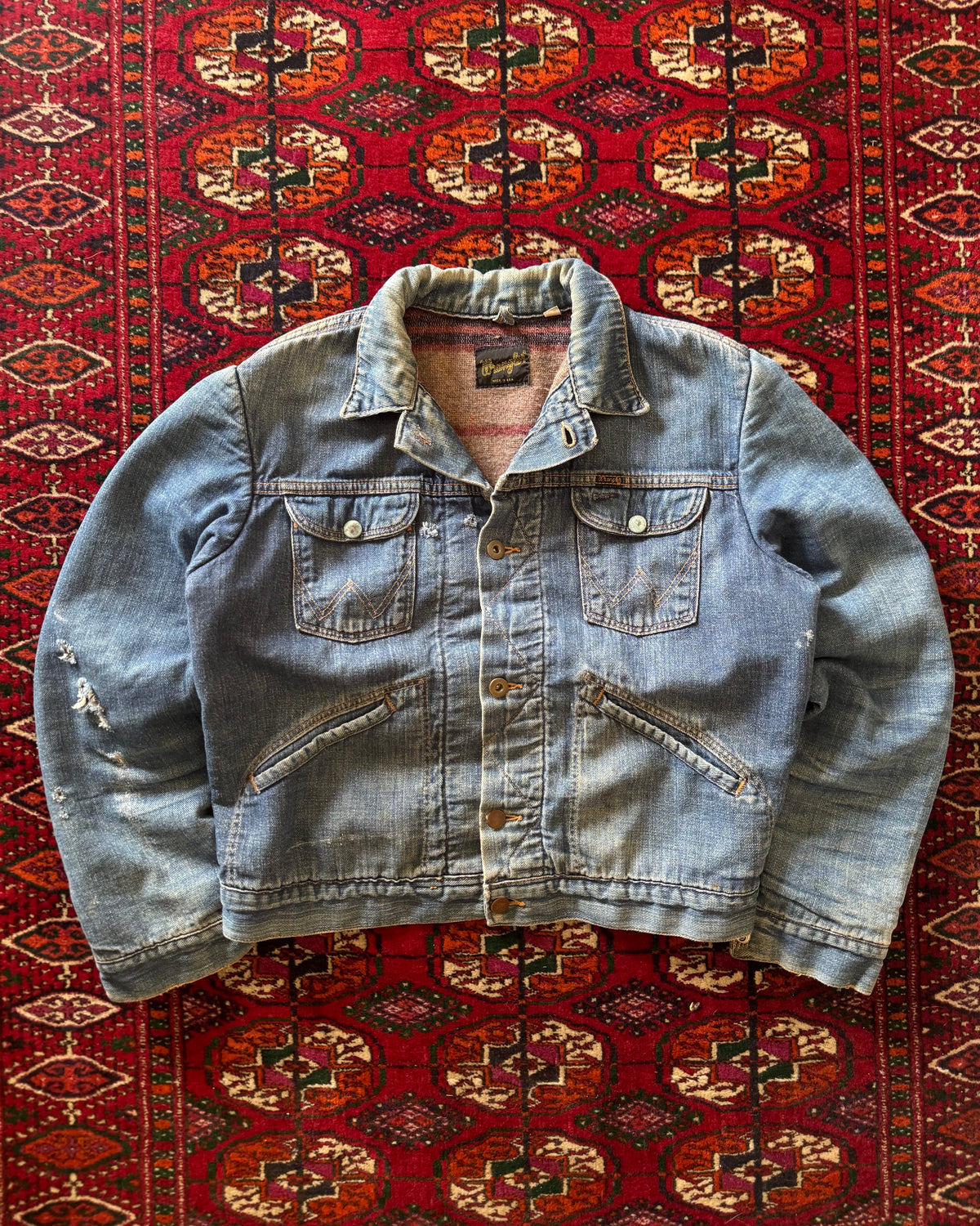 1960s/70s Wrangler Denim blanket lined jacket