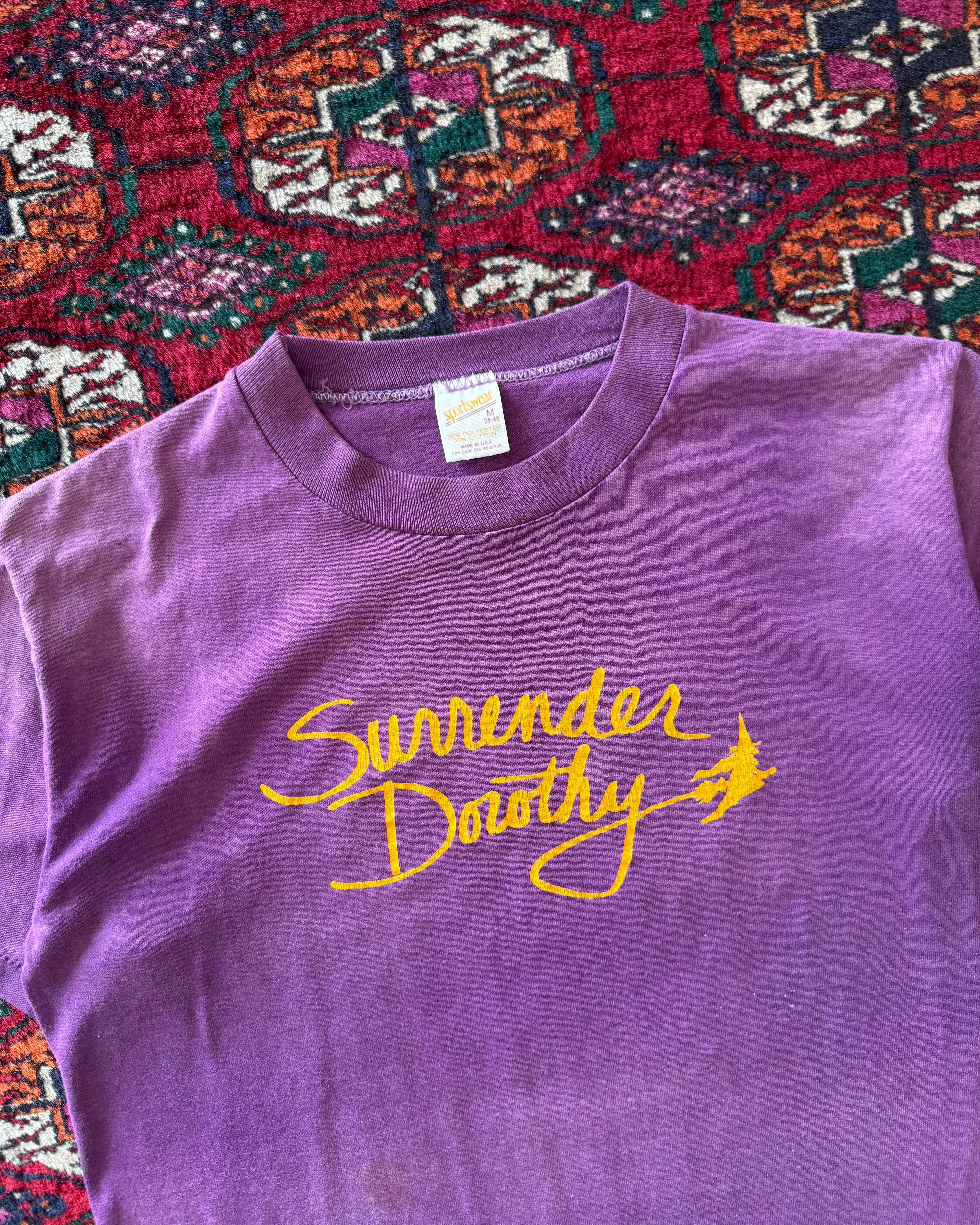 1970s purple sunfaded Wizard of Oz tee