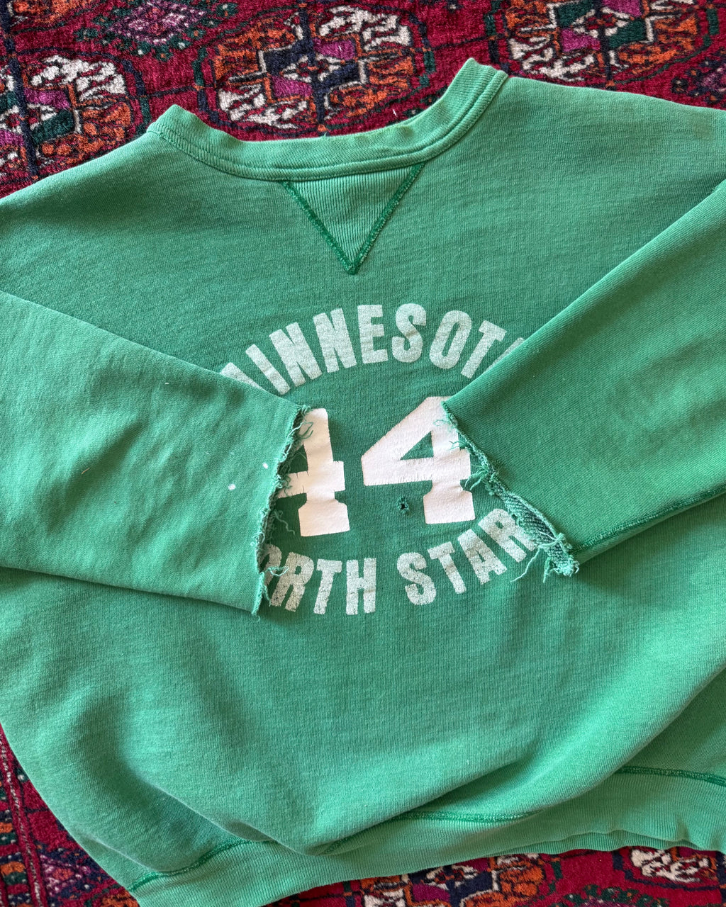 1950s Minnesota North Stars player issue chopped sweat