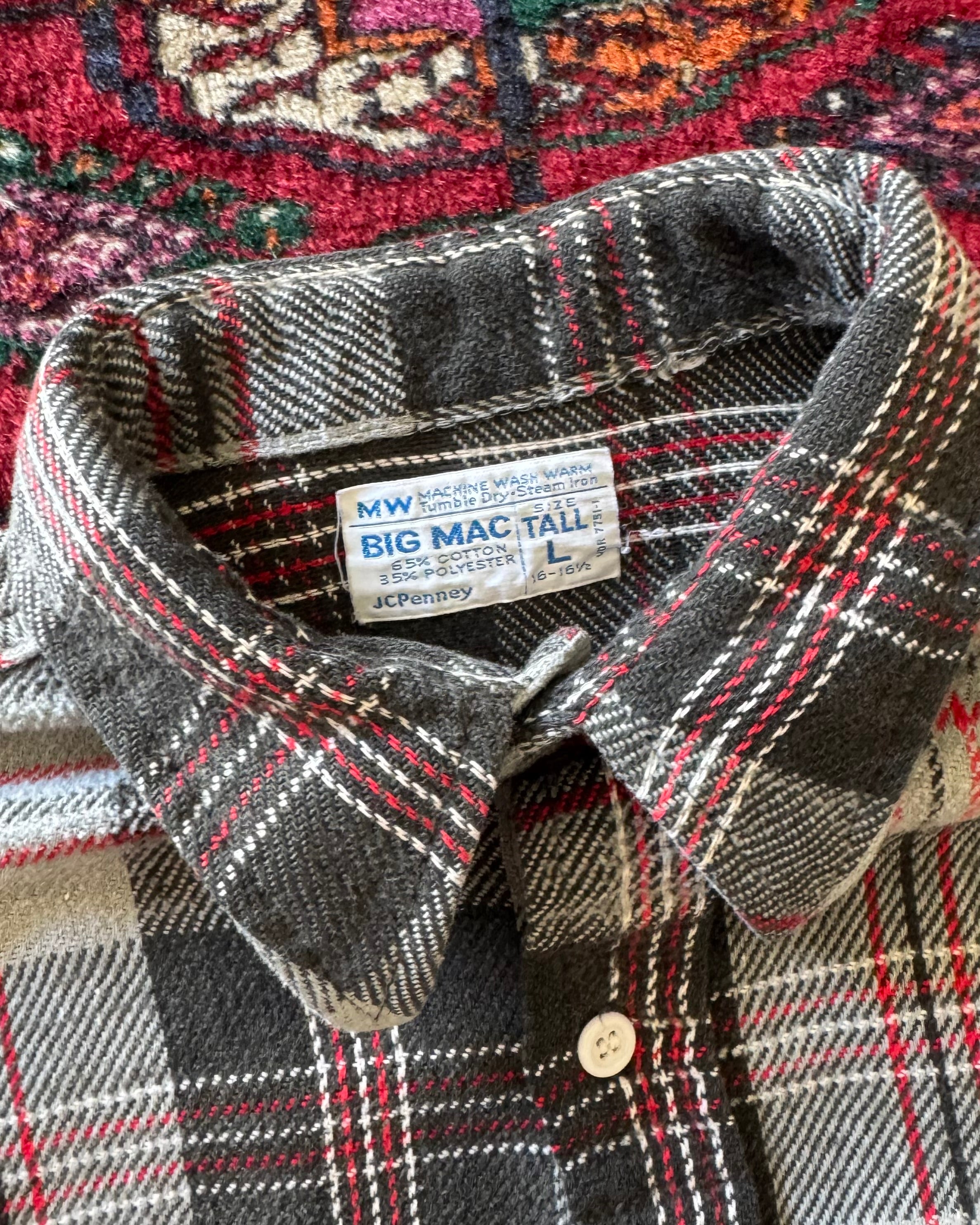 1970s Big Mac plaid cotton flannel