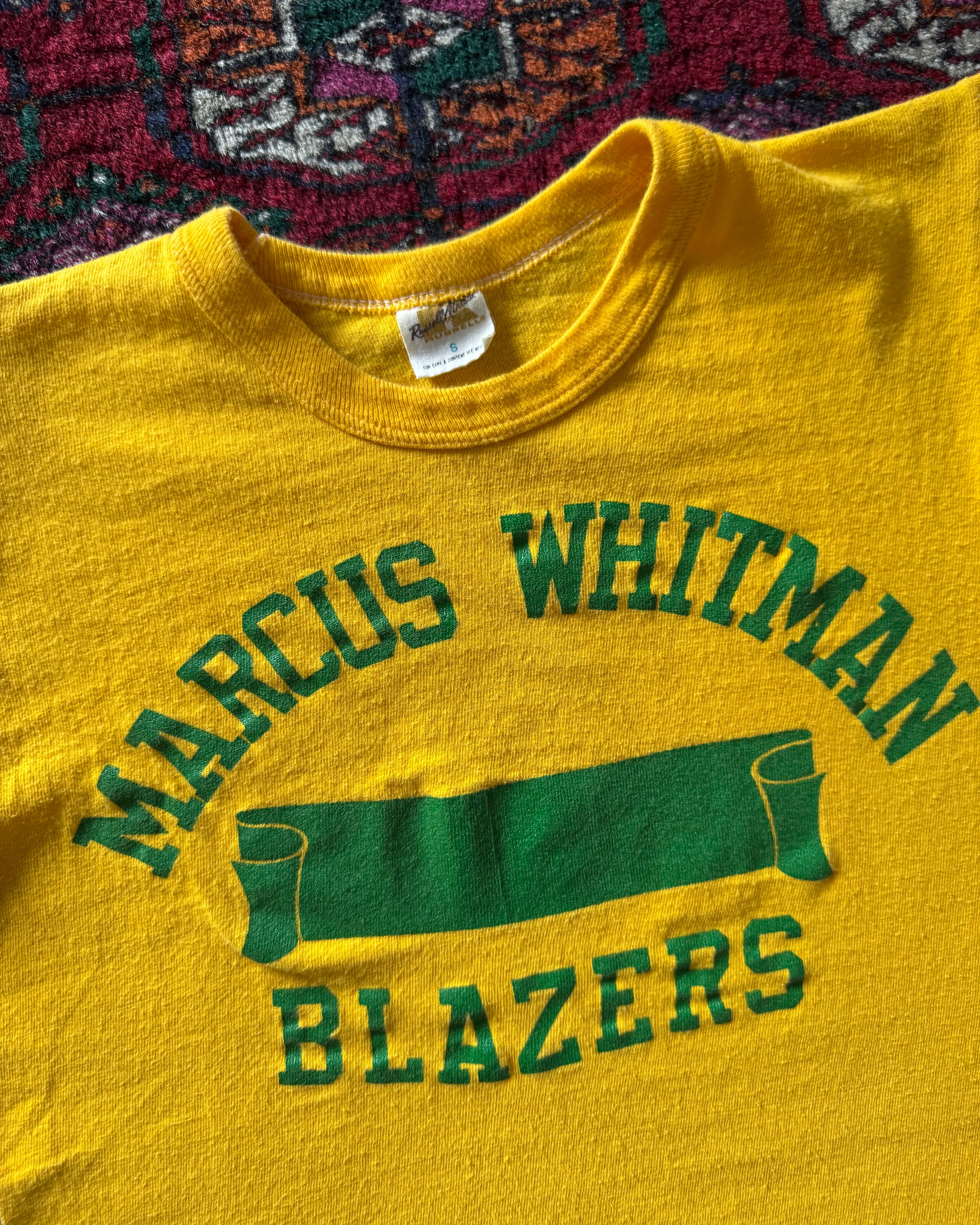 1970s Russell gold tag athletics tee