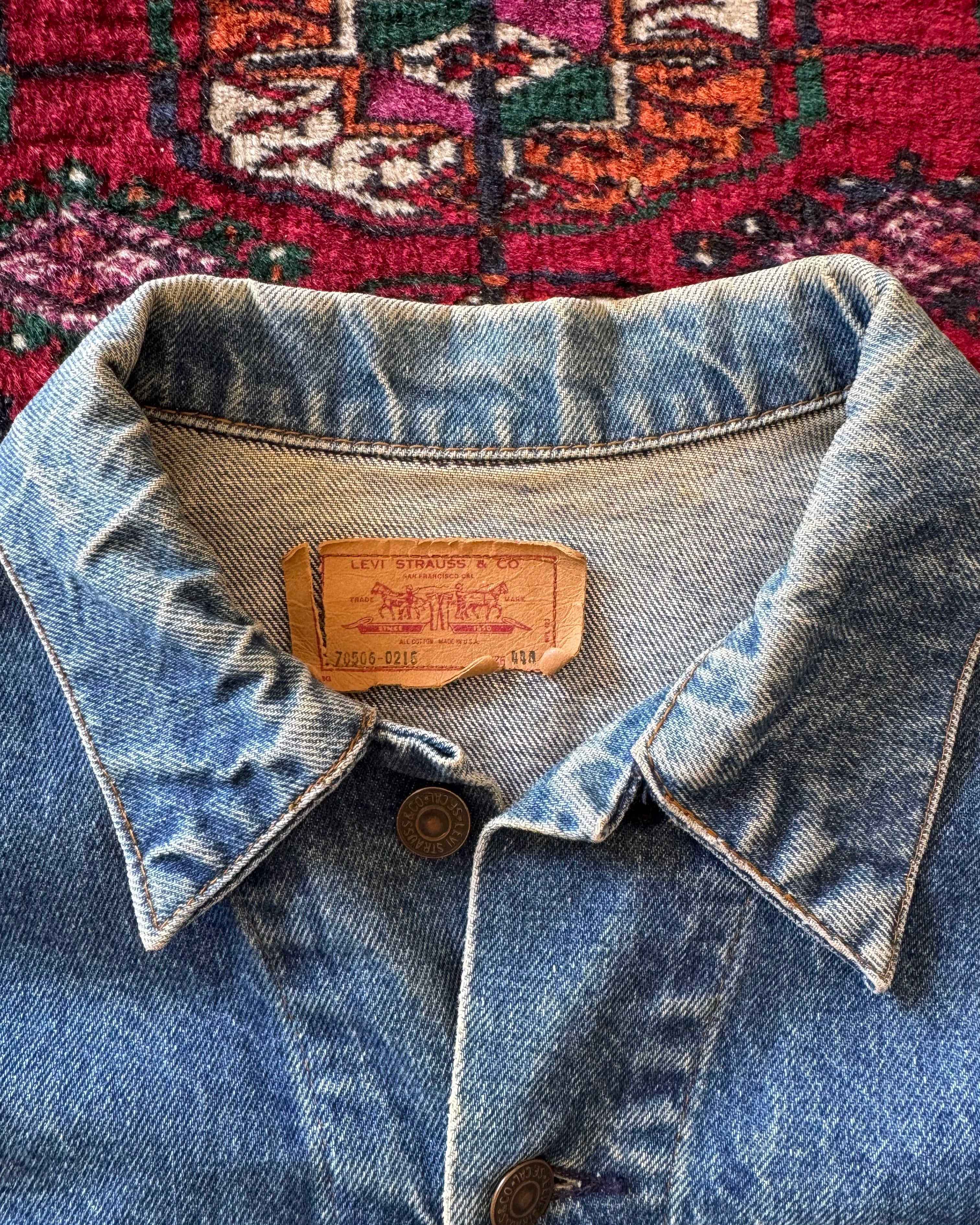 1980s Levi’s 70506 -0216 denim trucker jacket