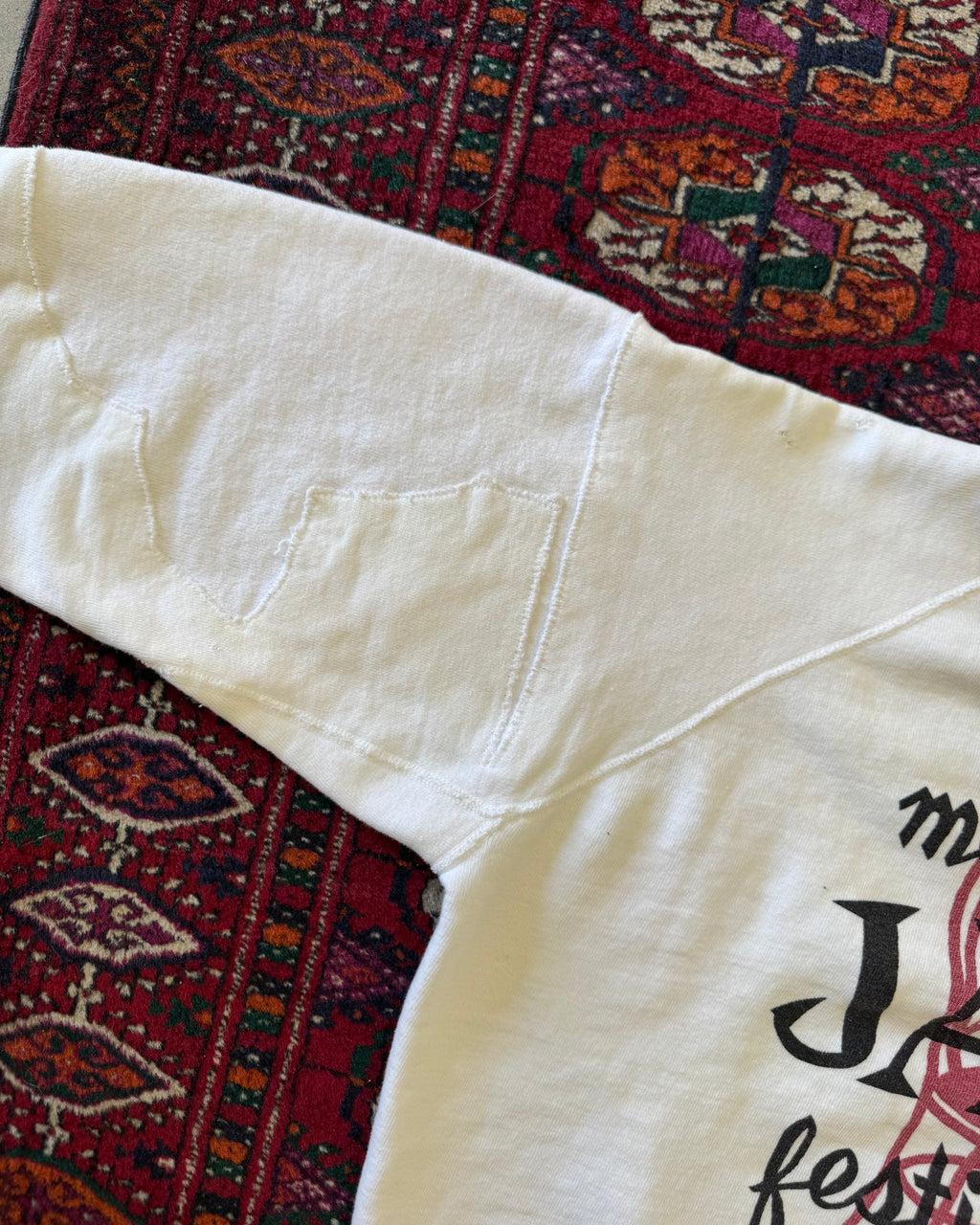 Vintage 1960s Monterey jazz festival repaired sweatshirt