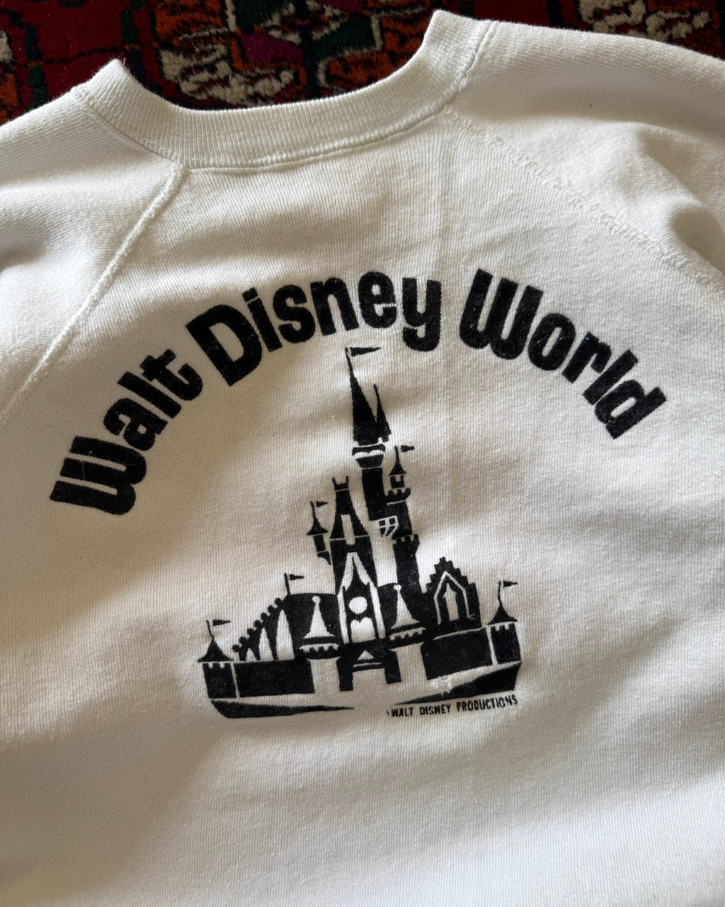 1970s Walt Disney World flocked sweatshirt