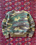 1970s camo hunting puff top