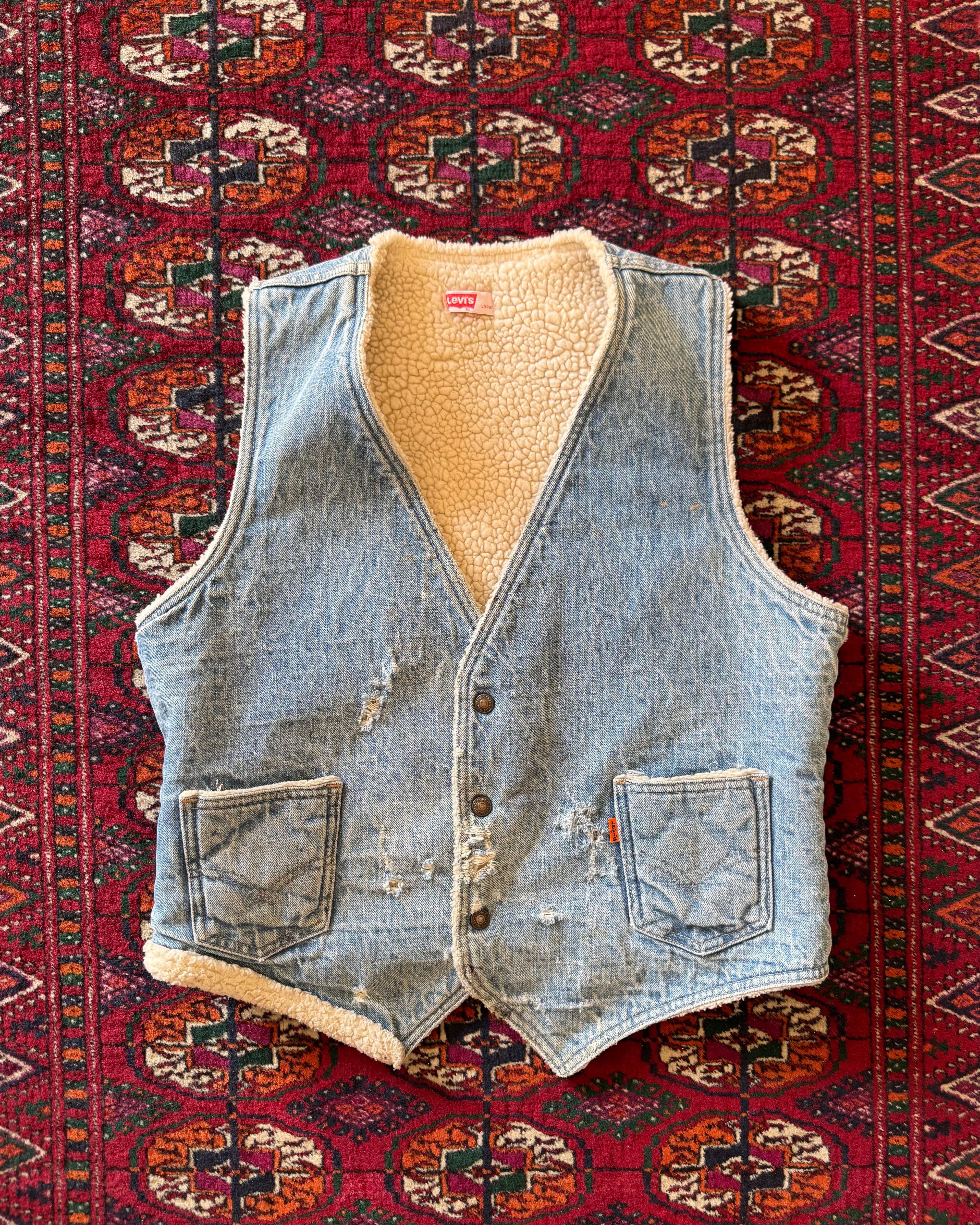1980s Levi’s Sherpa denim vest
