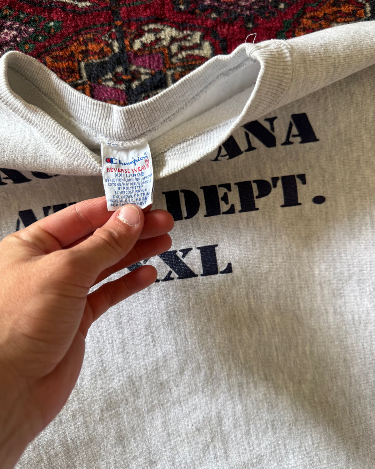 1990s Augusta athletic department champion reverse weave