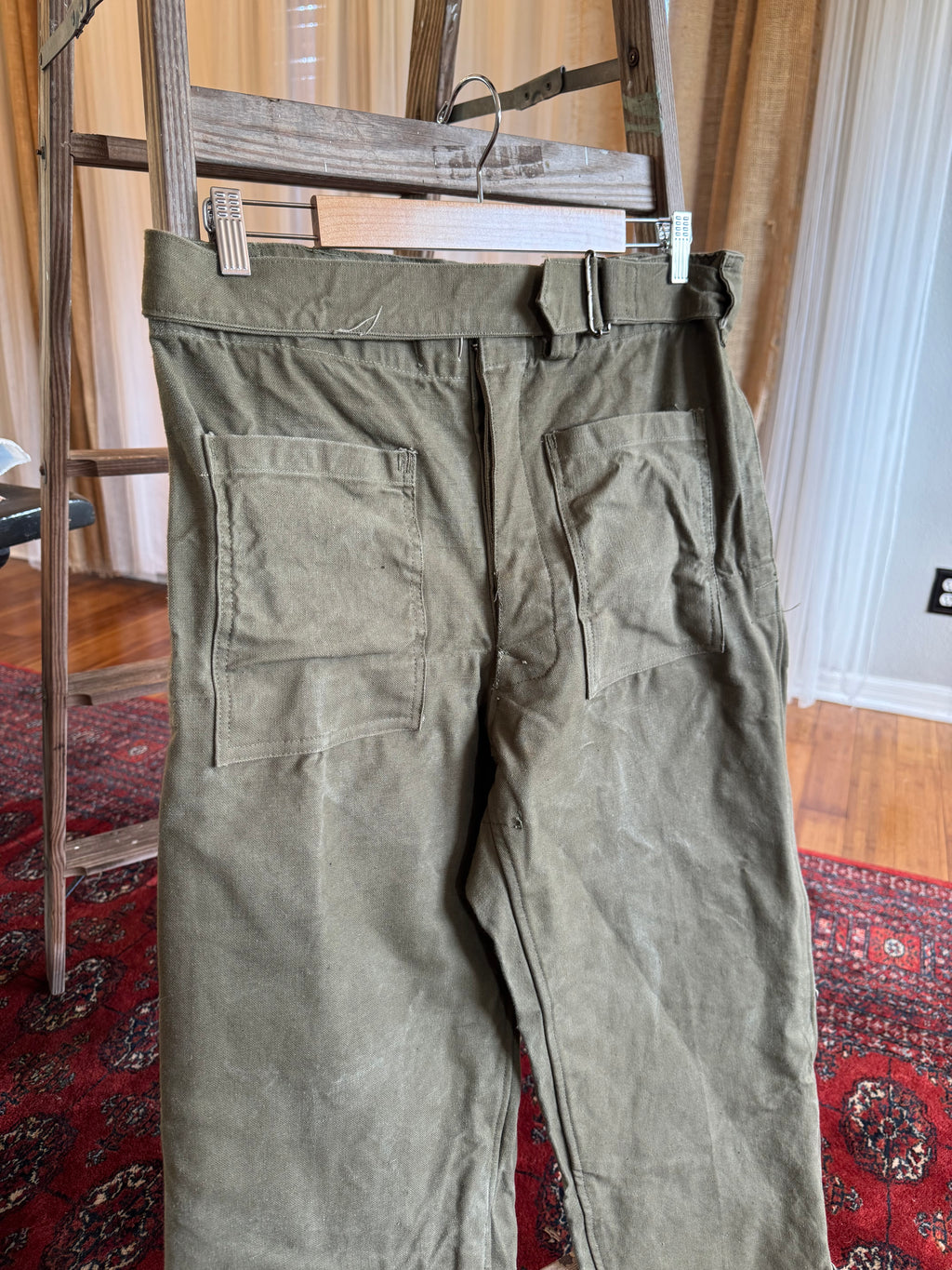 1960s French army, single layer motorcycle pants