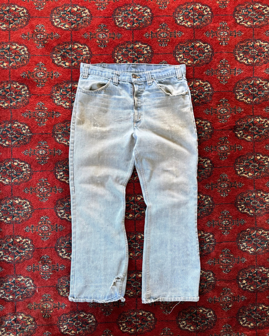 1970s Levi’s bootcut 517 with distressing