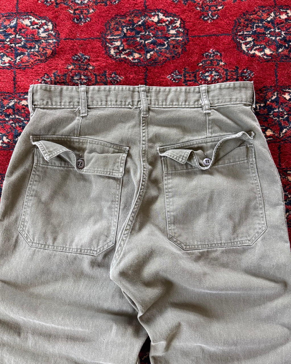 1970s zipperfly OG-107 fatigue pants