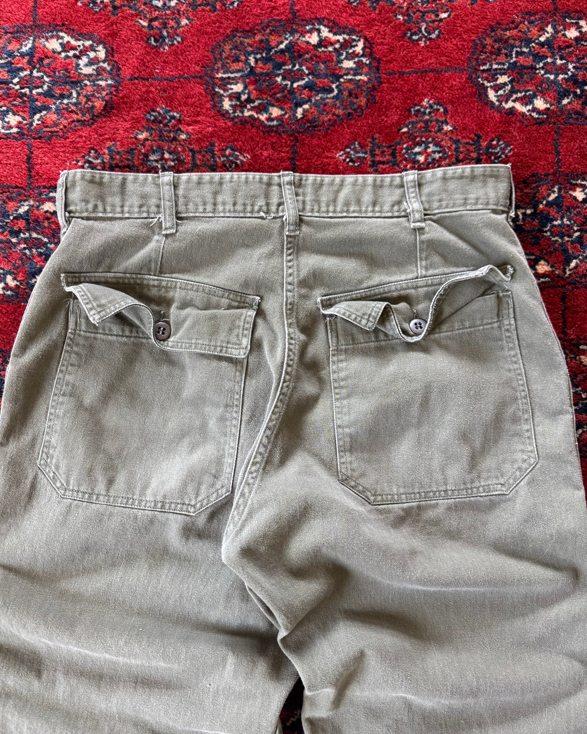 1970s zipperfly OG-107 fatigue pants