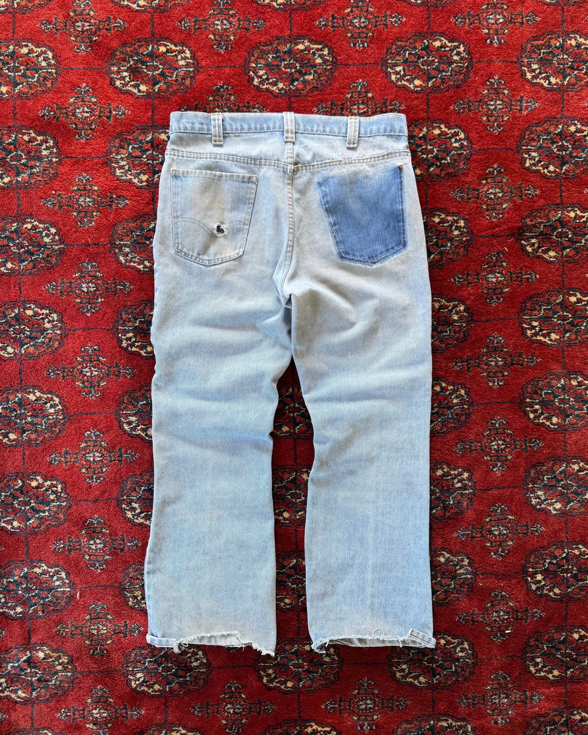 1970s Levi’s bootcut 517 with distressing