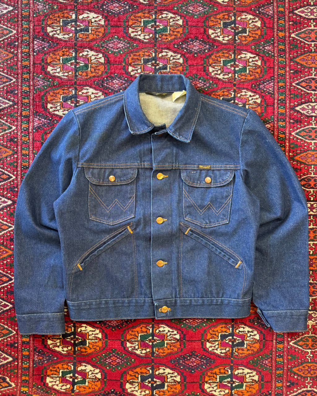Vintage 1970s Wrangler shell 14 ounce denim jacket