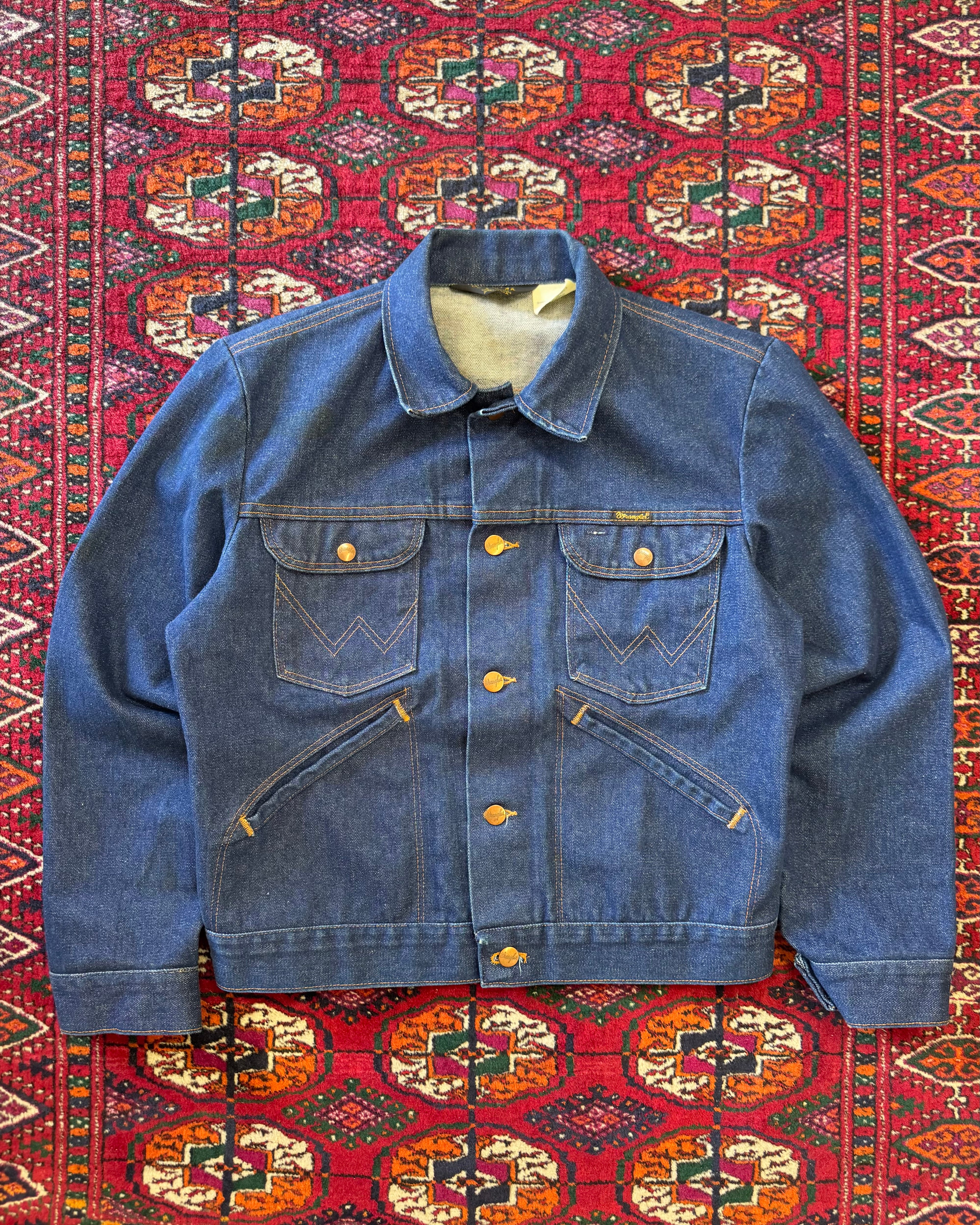 Vintage 1970s Wrangler shell 14 ounce denim jacket