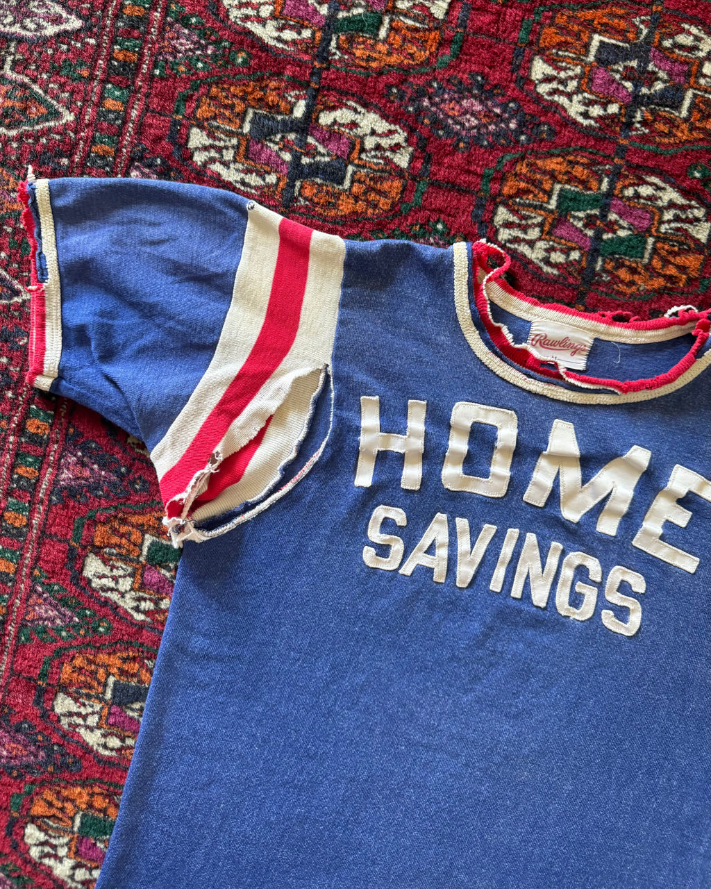 1950s Home Savings distressed Durene jersey