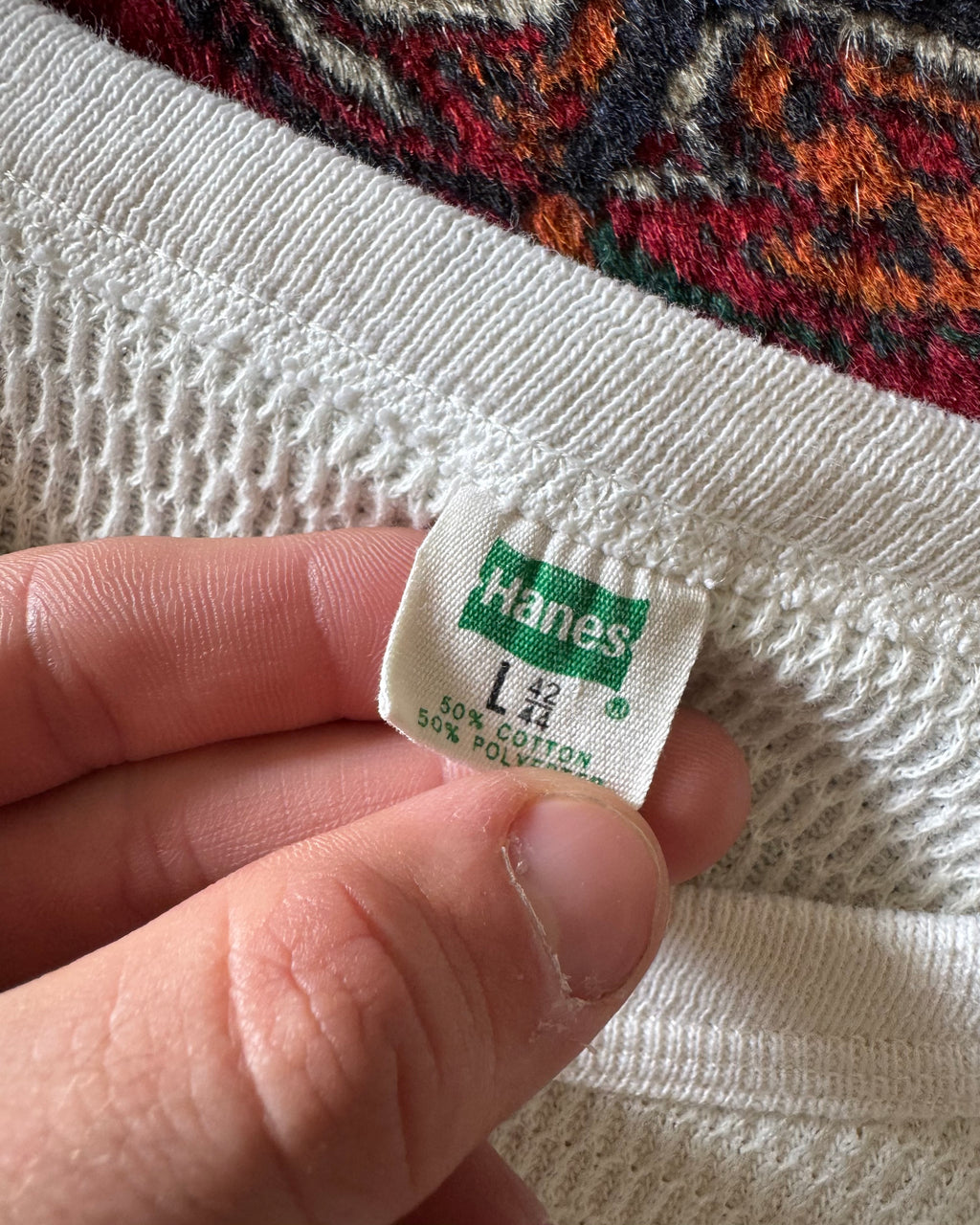 Vintage 1960s Hanes thermal undershirt