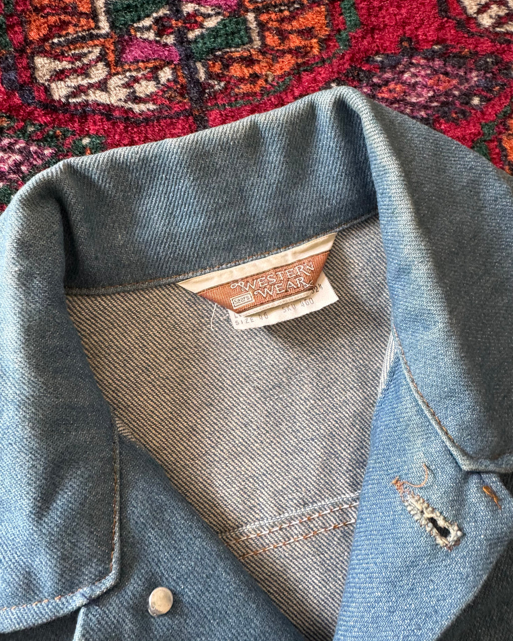 1970s sears western wear denim jacket