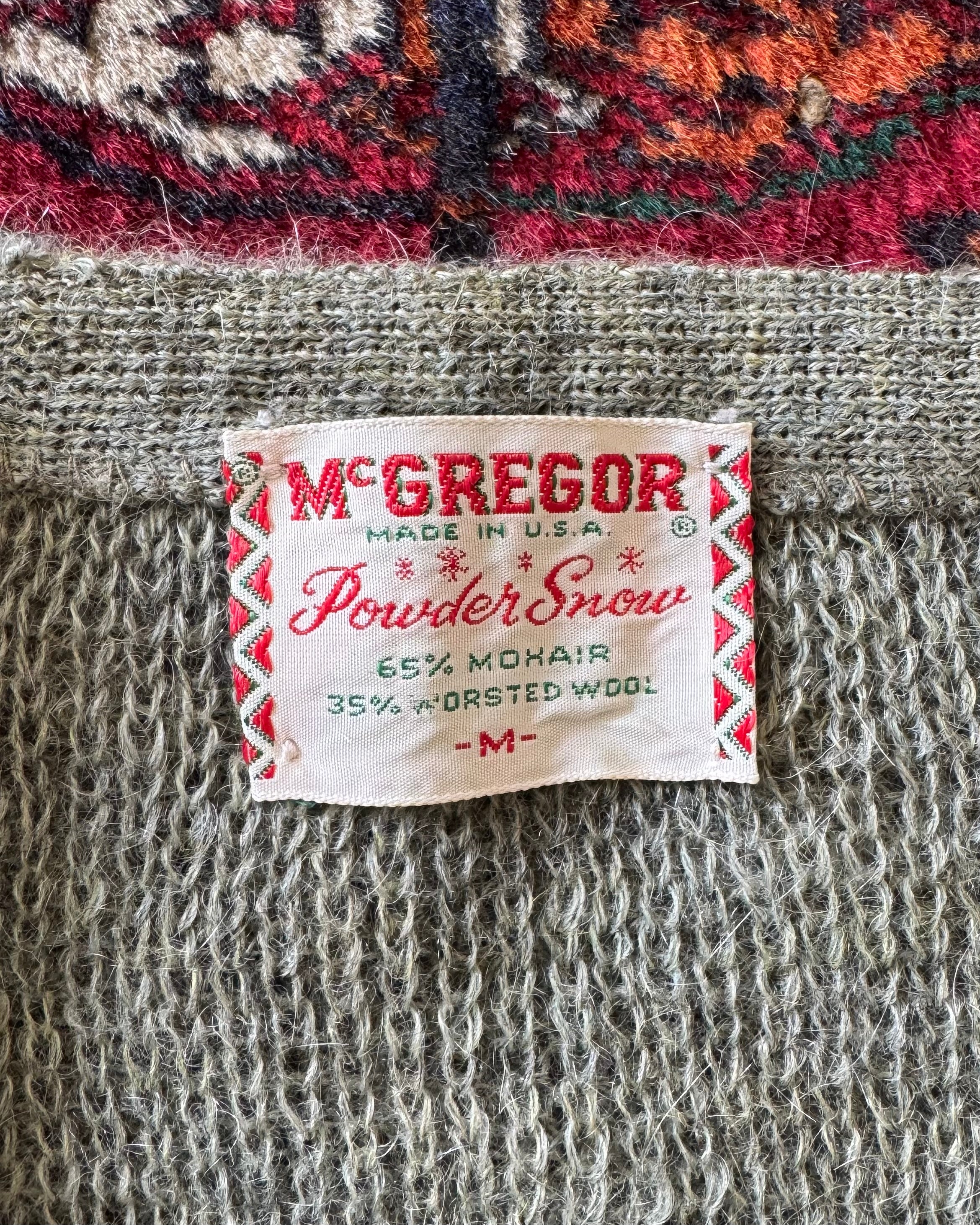 1960s Mcgregor powder snow mohair cardigan