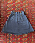Vintage 1960s denim double zipper skirt