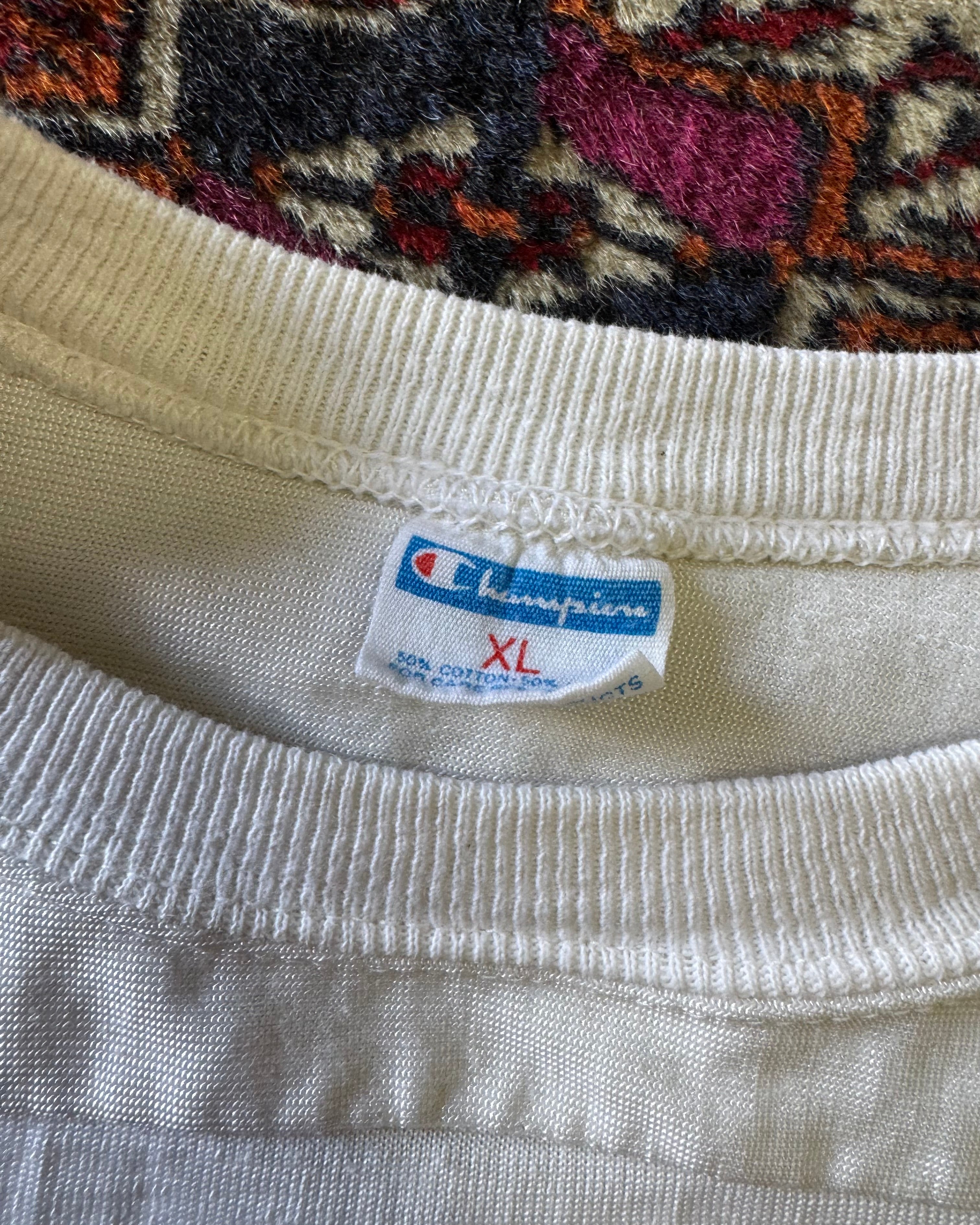 Vintage 1970s champion blue bar Silverstein football jersey